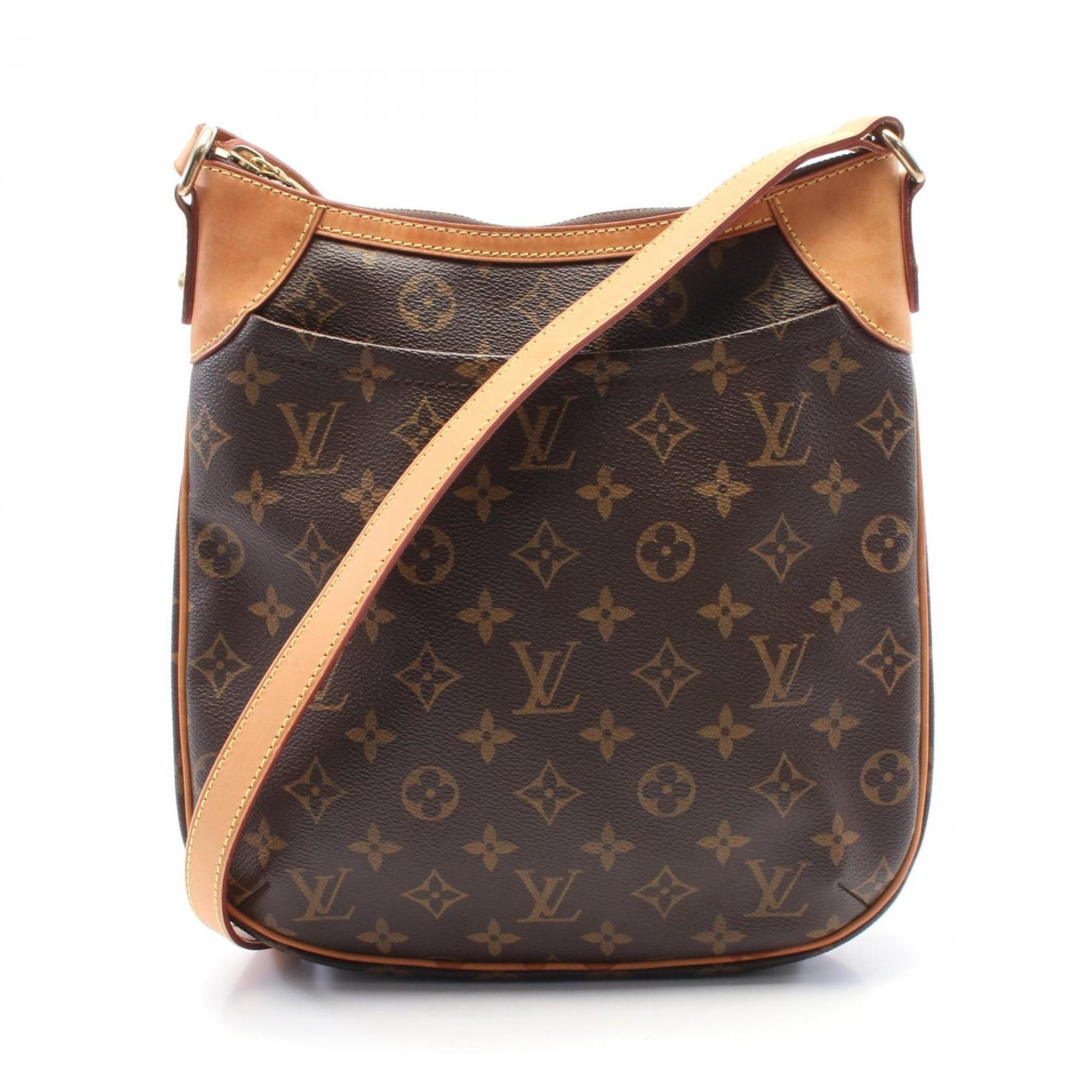 Louis Vuitton Monogram Brown Coated Canvas Leather Shoulder Bag (Pre-Owned)
