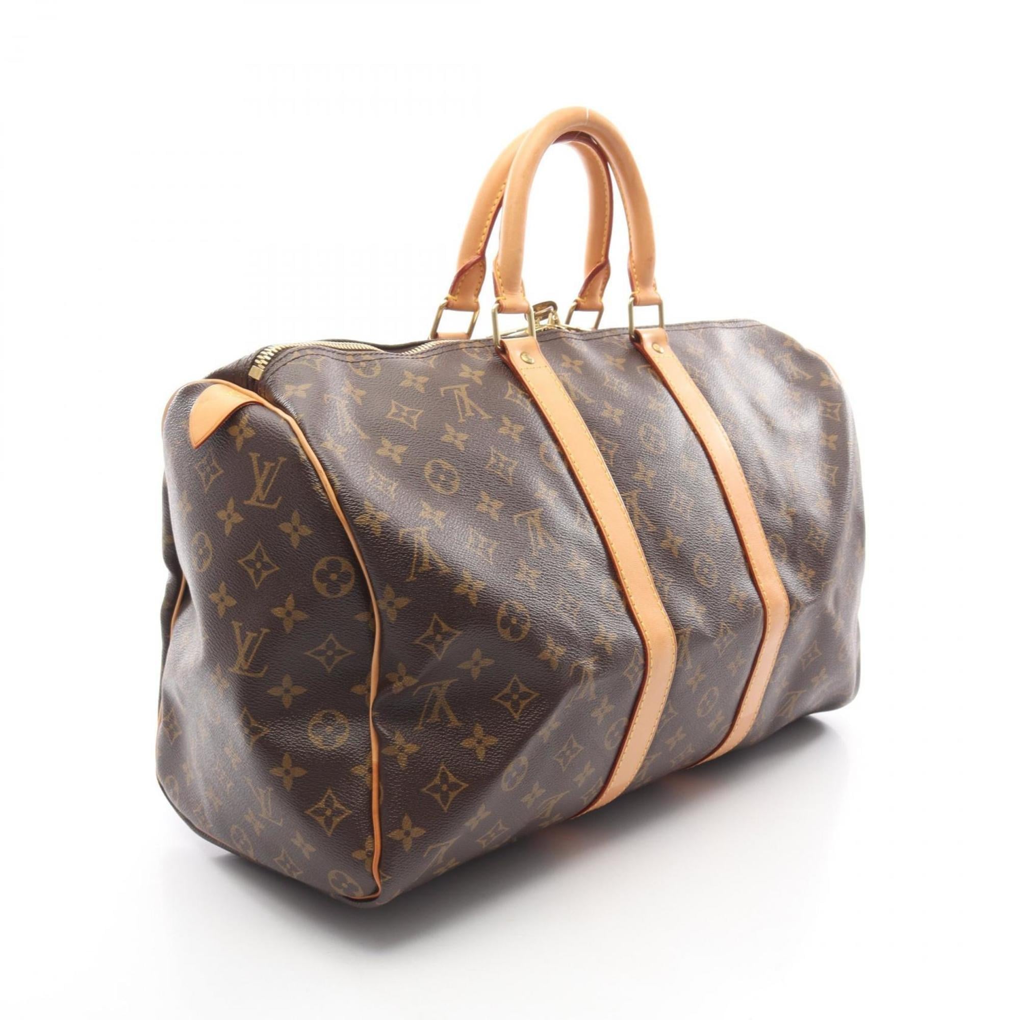 Louis Vuitton Brown Monogram Pvc Leather Boston Bag (Pre-Owned)