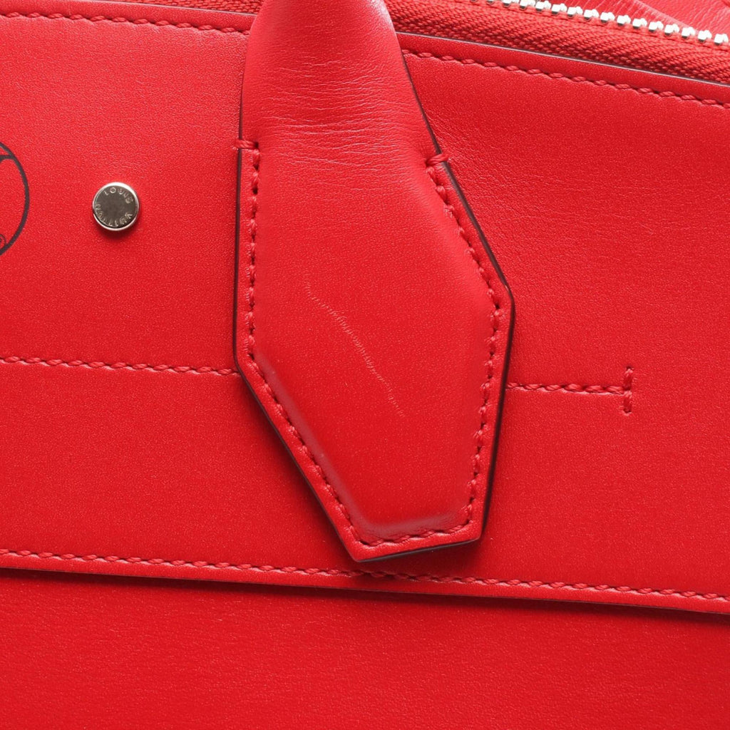Louis Vuitton Red Color Rouge Leather Handbag (Pre-Owned)