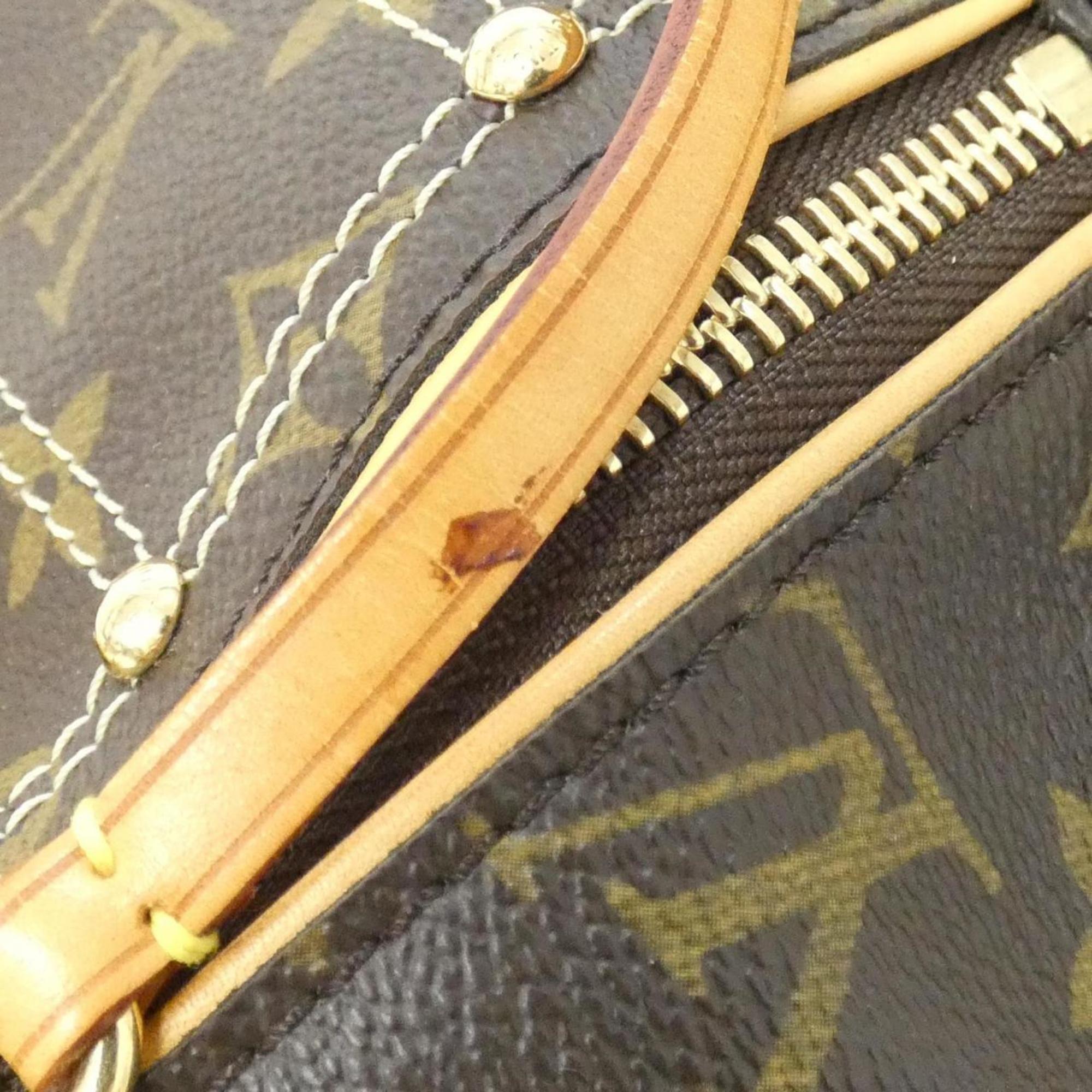Louis Vuitton Marron Coated Canvas Handbag (Pre-Owned)