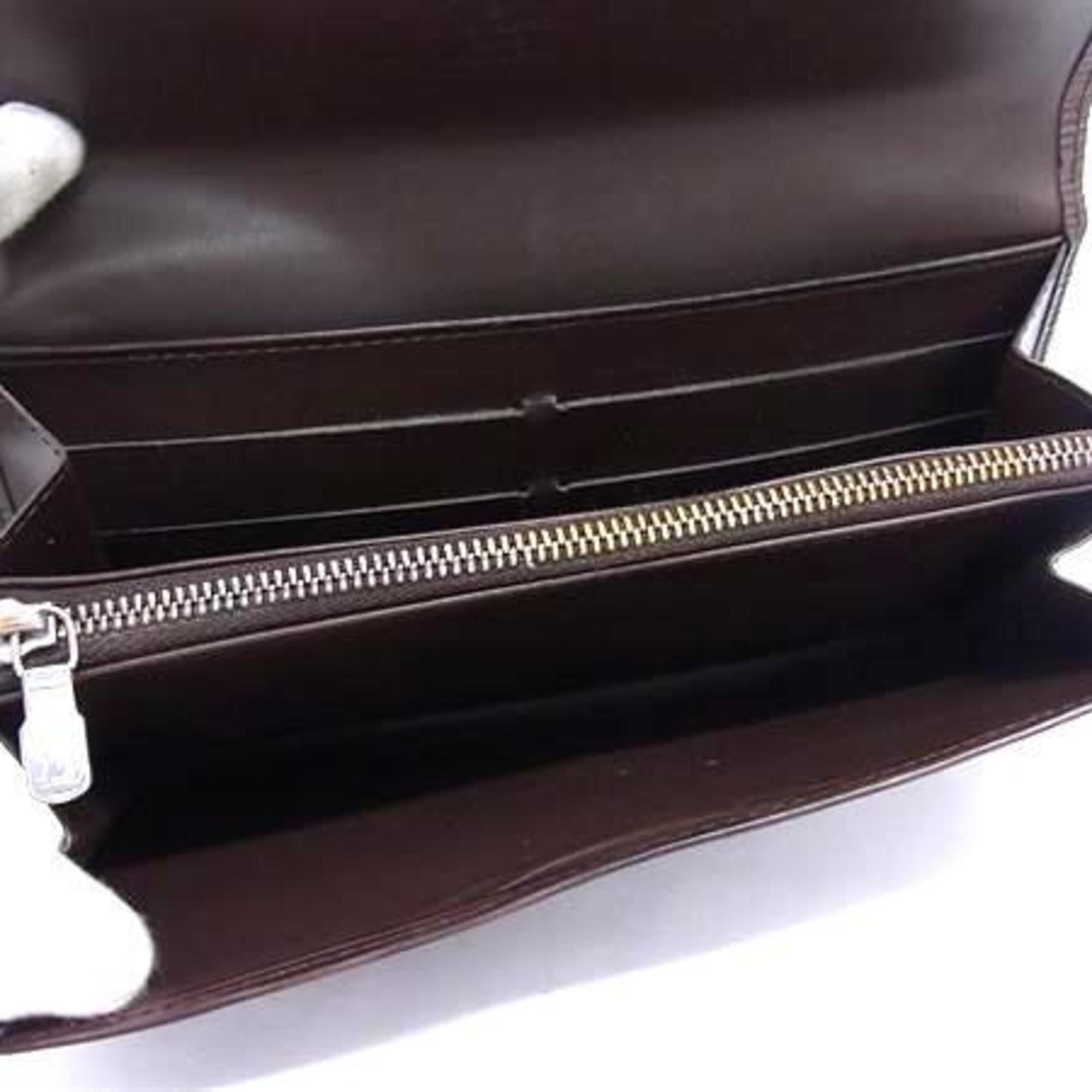 Louis Vuitton Epi Brown Epi Leather Long Wallet (Bi-Fold) (Pre-Owned)