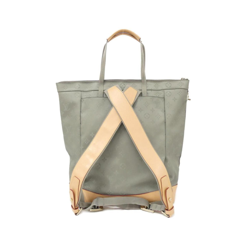 Louis Vuitton Gris Canvas Backpack (Pre-Owned)