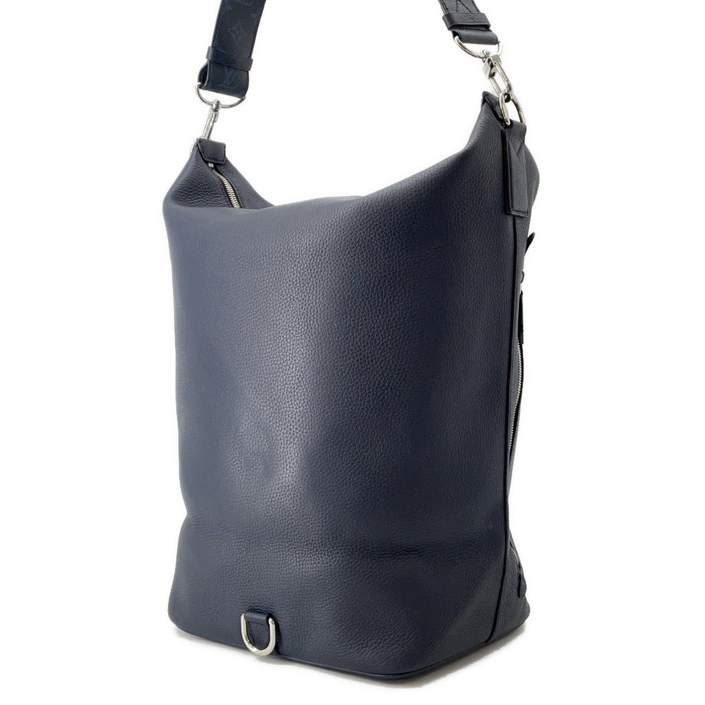 Louis Vuitton Navy Leather Shoulder Bag (Pre-Owned)