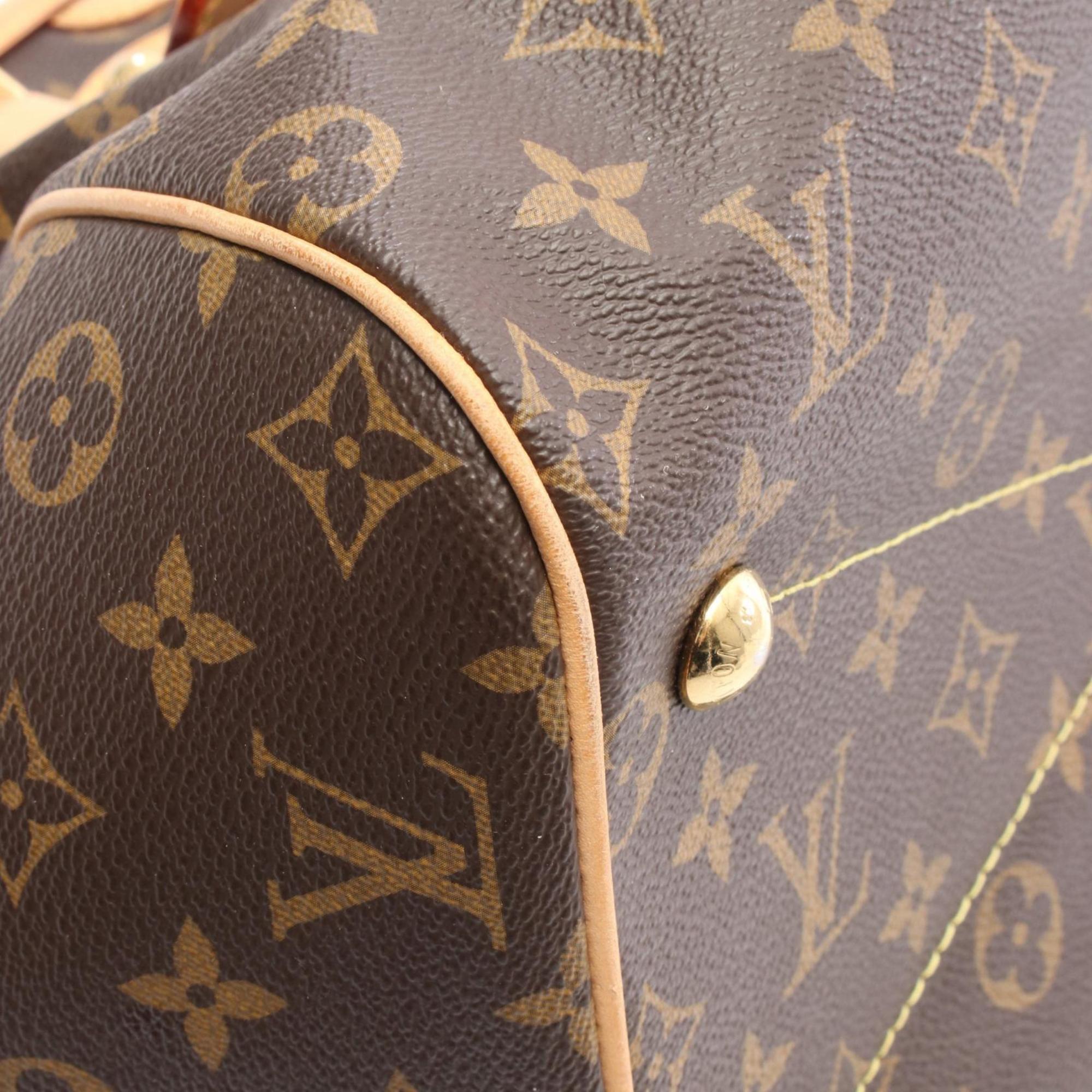 Louis Vuitton Brown Monogram Pvc Coated Canvas Leather Handbag (Pre-Owned)