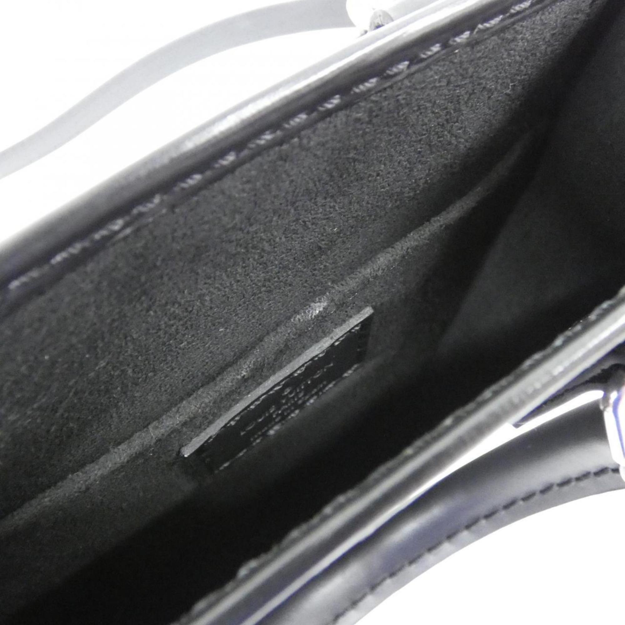 Louis Vuitton Black Leather Handbag (Pre-Owned)