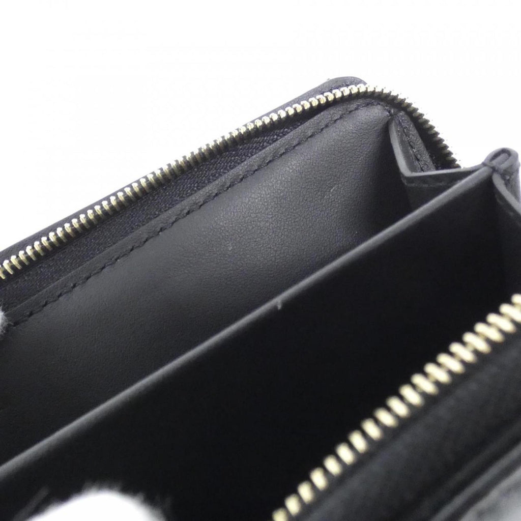 Louis Vuitton Black Leather Coin Purse/Coin Case (Pre-Owned)