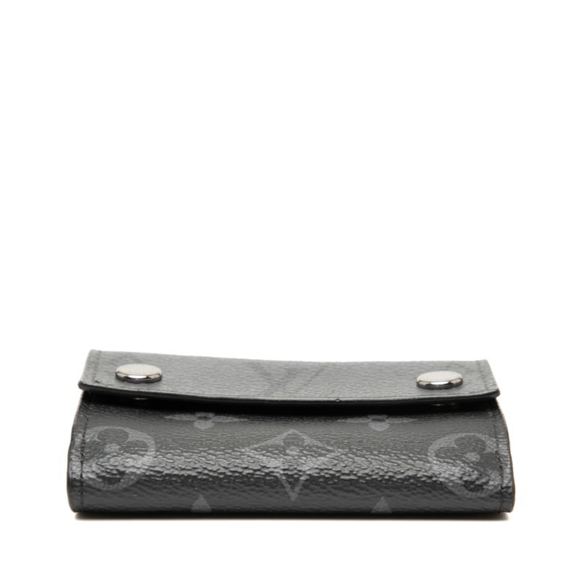 Louis Vuitton Black Pvc Leather Wallet (Tri-Fold) (Pre-Owned)