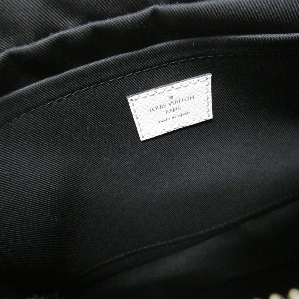 Louis Vuitton White Coated Canvas Leather Shoulder Bag (Pre-Owned)