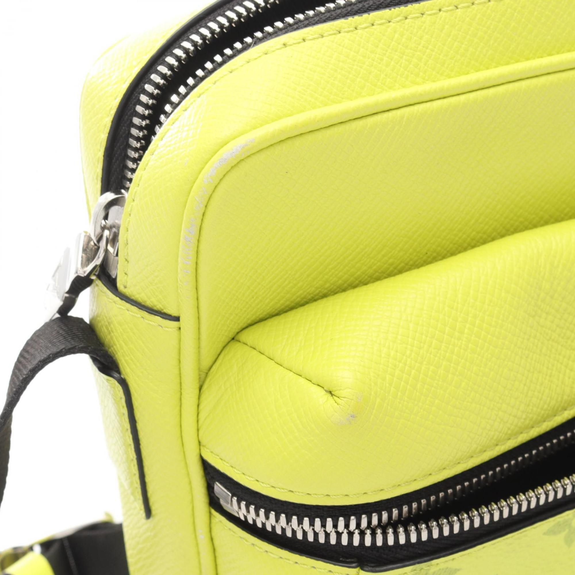 Louis Vuitton Jaune Yellow Coated Canvas Leather Shoulder Bag (Pre-Owned)