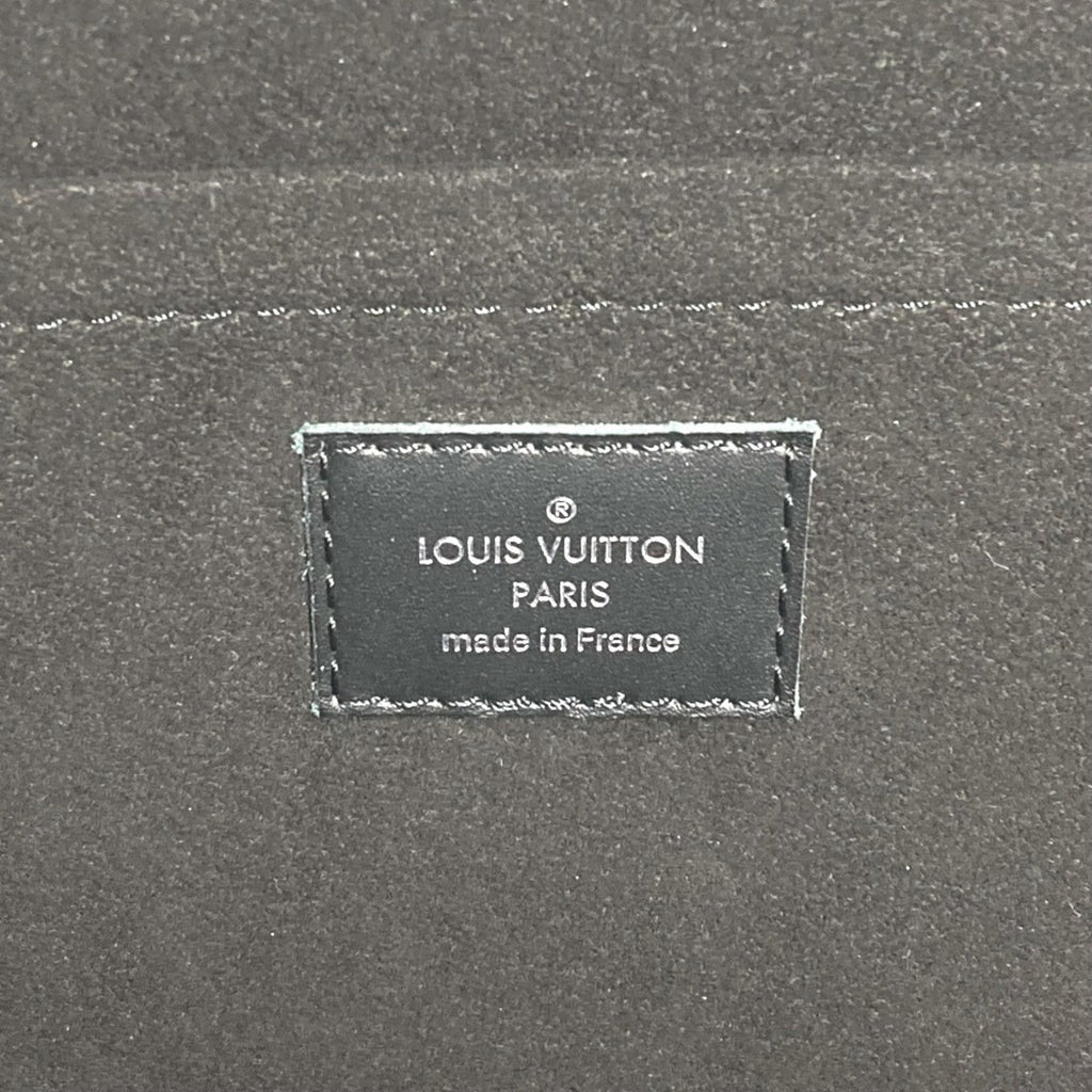 Louis Vuitton Black Yellow Epi Leather Clutch Bag Pochette Pouch (Pre-Owned)