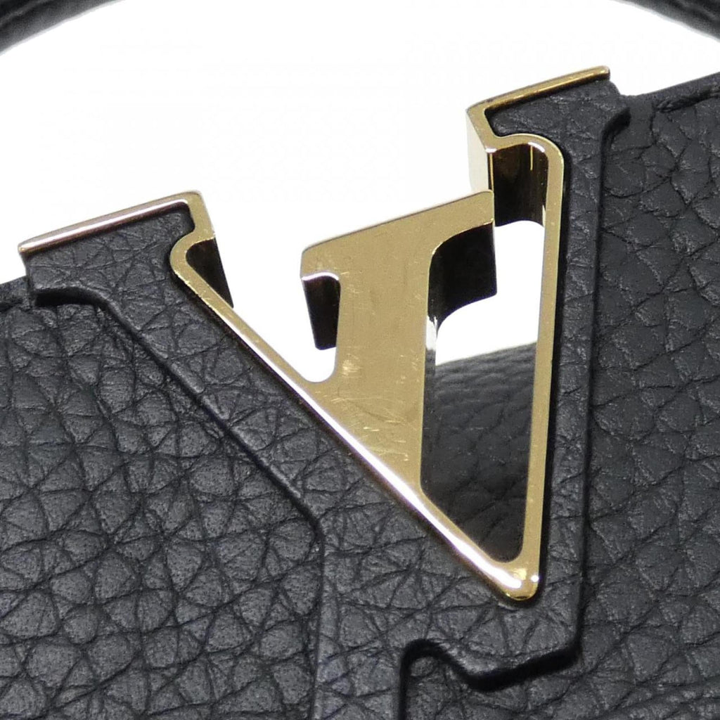 Louis Vuitton Black Leather Handbag (Pre-Owned)