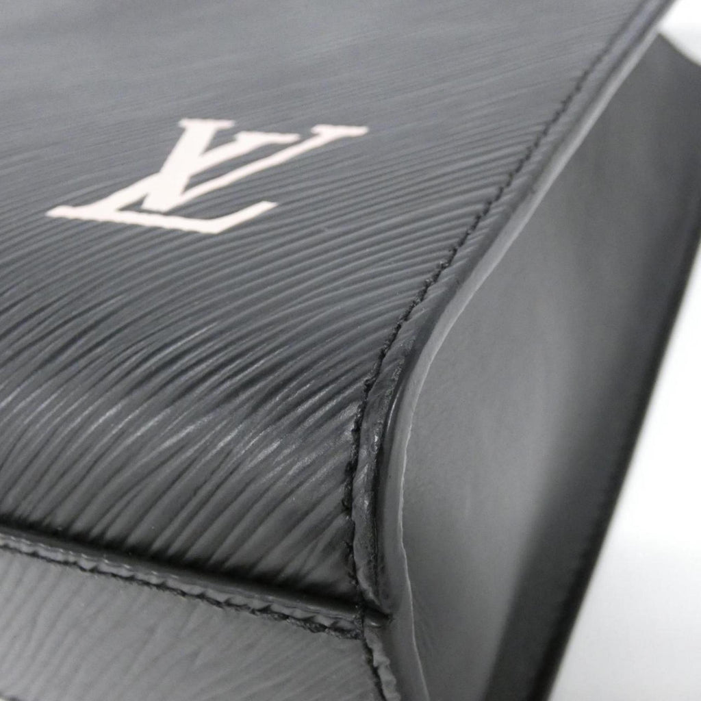 Louis Vuitton Black Leather Handbag (Pre-Owned)