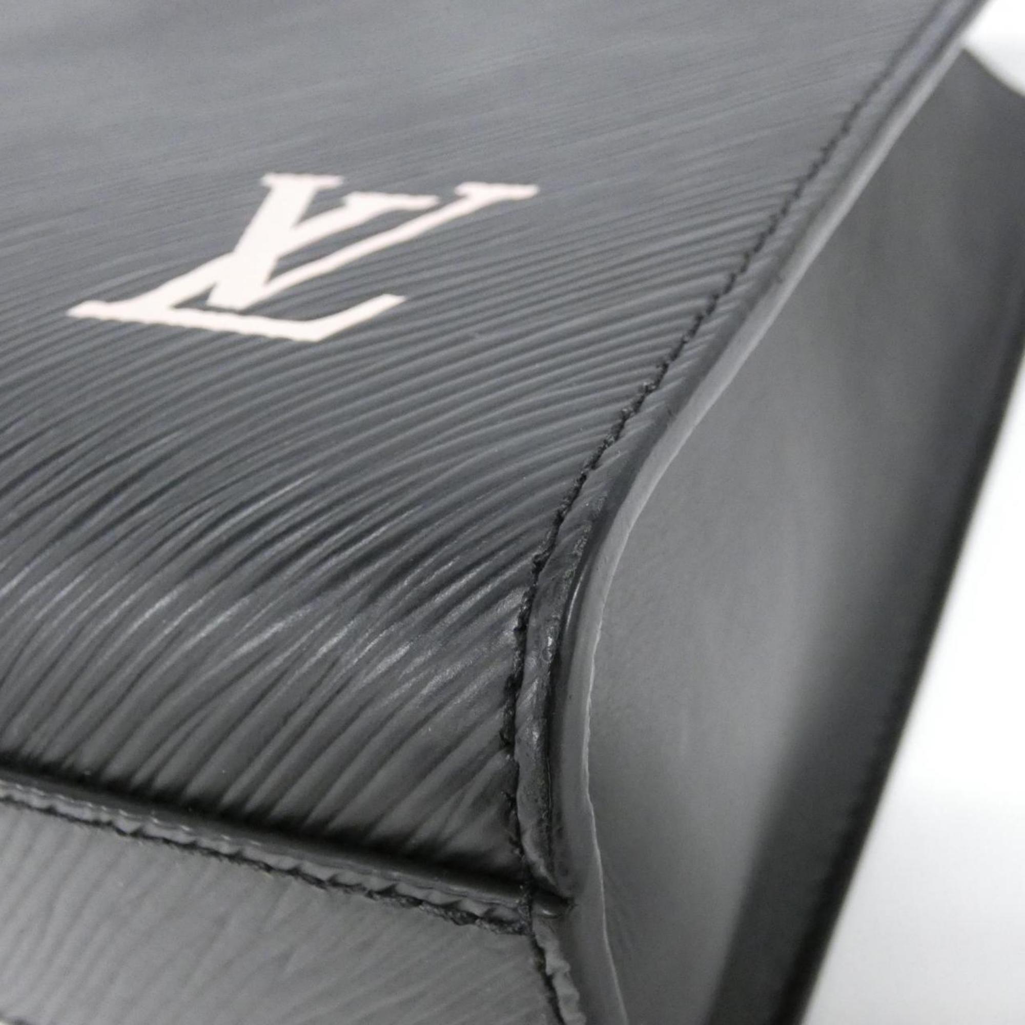 Louis Vuitton Black Leather Handbag (Pre-Owned)
