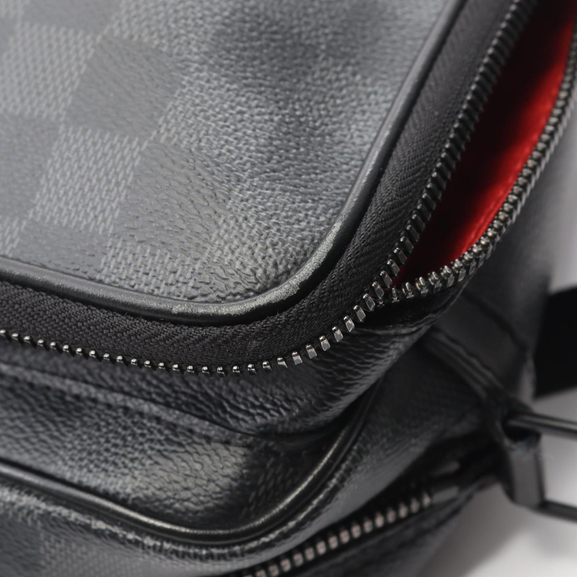 Louis Vuitton Gray Pvc Leather Shoulder Bag (Pre-Owned)