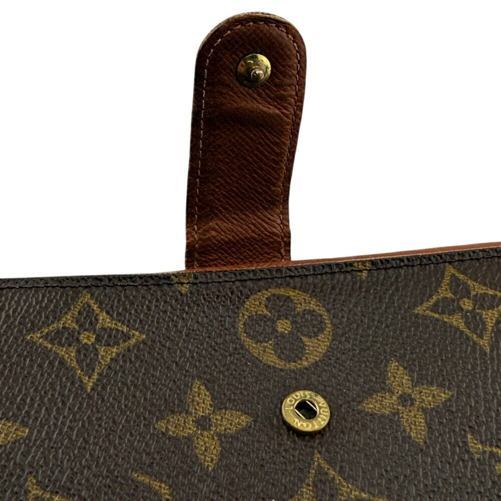 Louis Vuitton Brown Monogram Leather Wallet (Bi-Fold) (Pre-Owned)