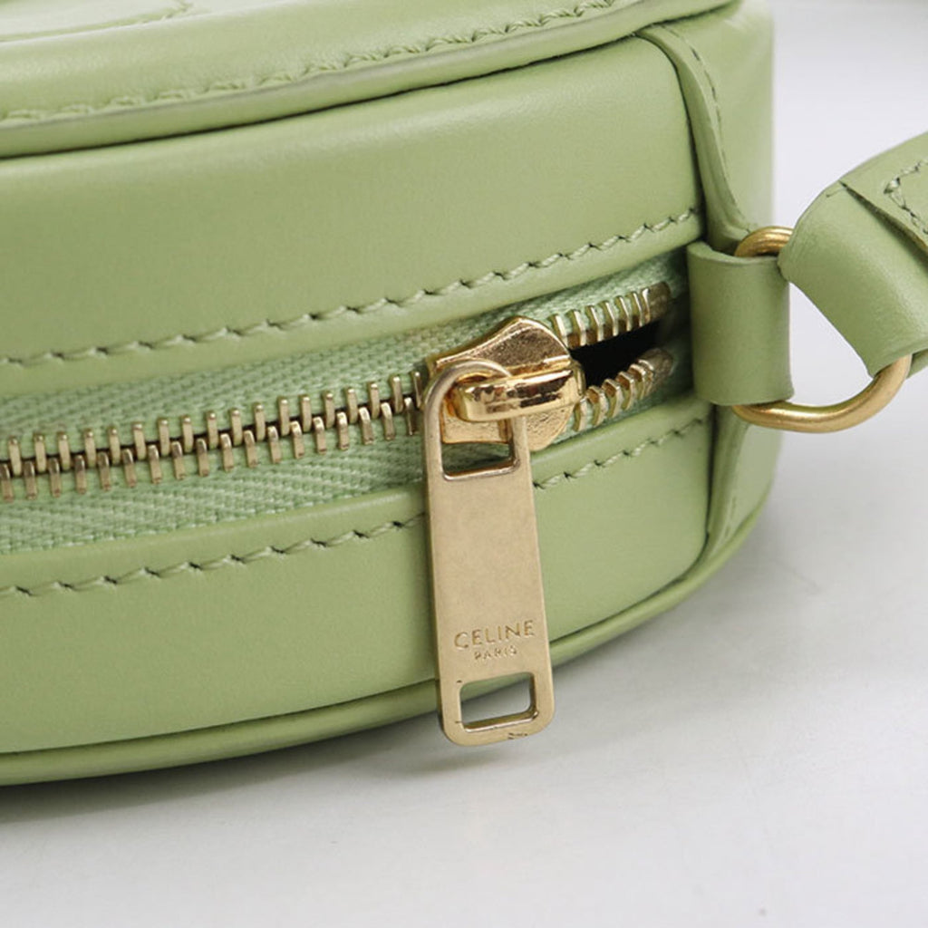 Triomphe Oval Crossbody Bag Leather