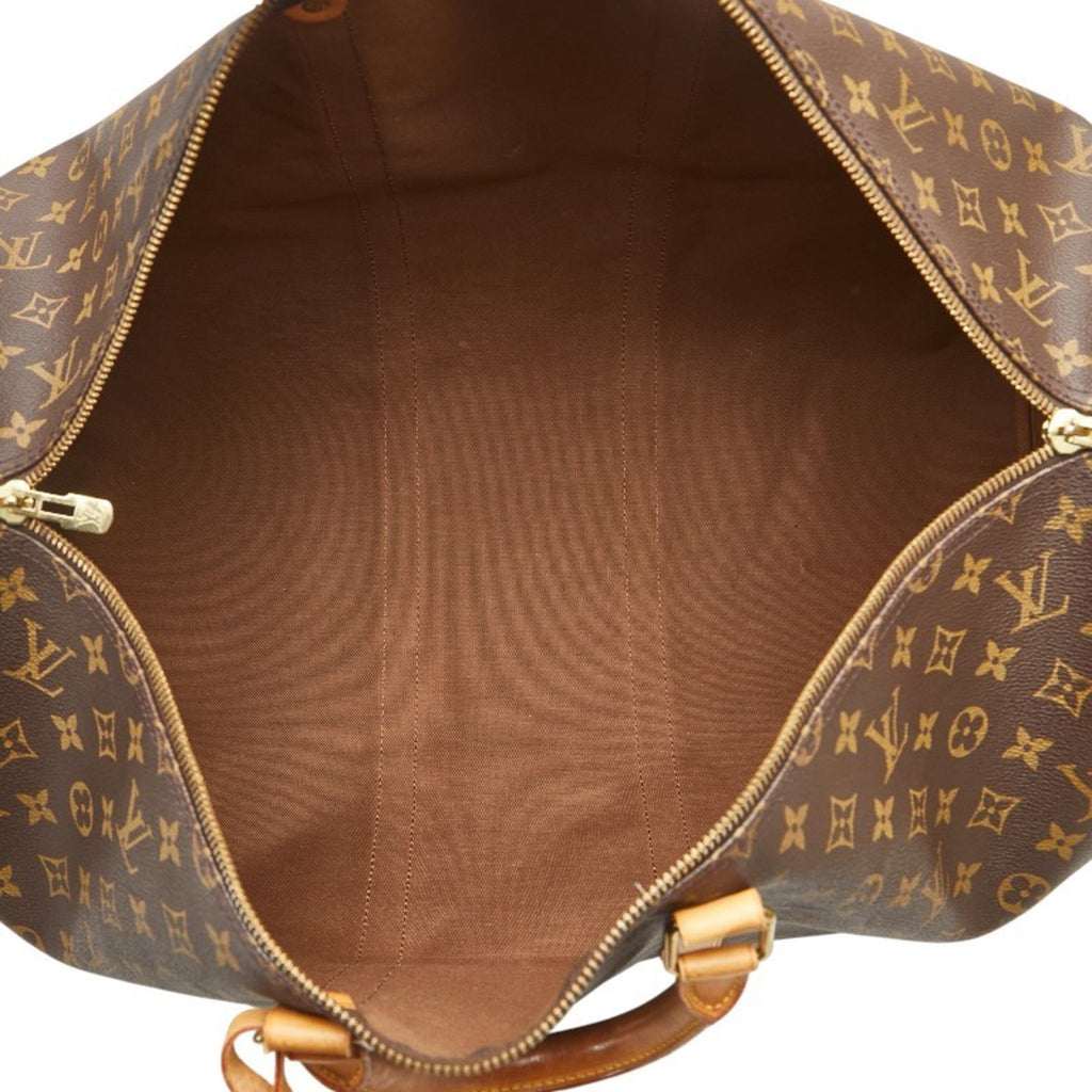 Louis Vuitton Monogram Brown Pvc Leather Boston Bag Shoulder Bag (Pre-Owned)