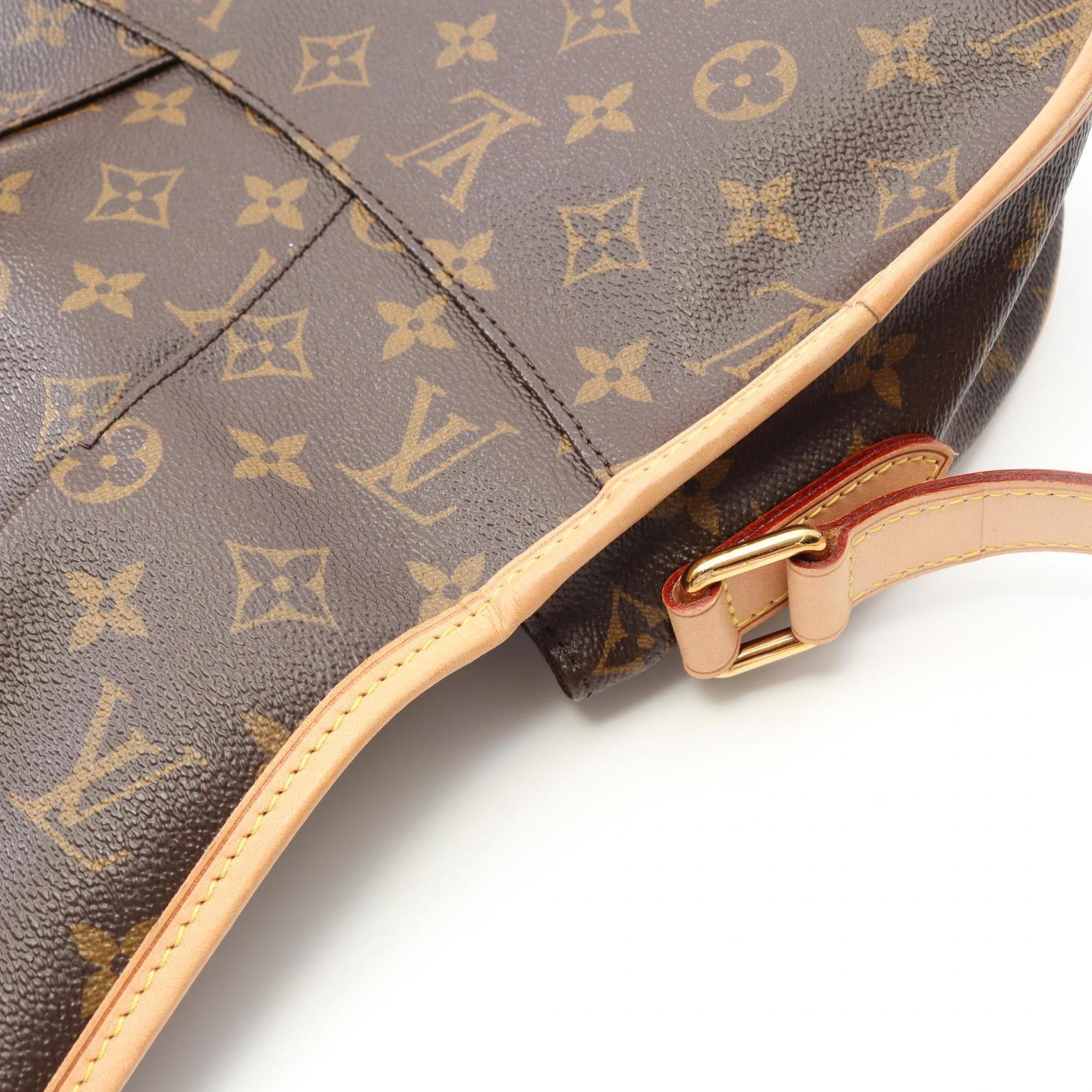 Louis Vuitton Brown Coated Canvas Leather Shoulder Bag (Pre-Owned)