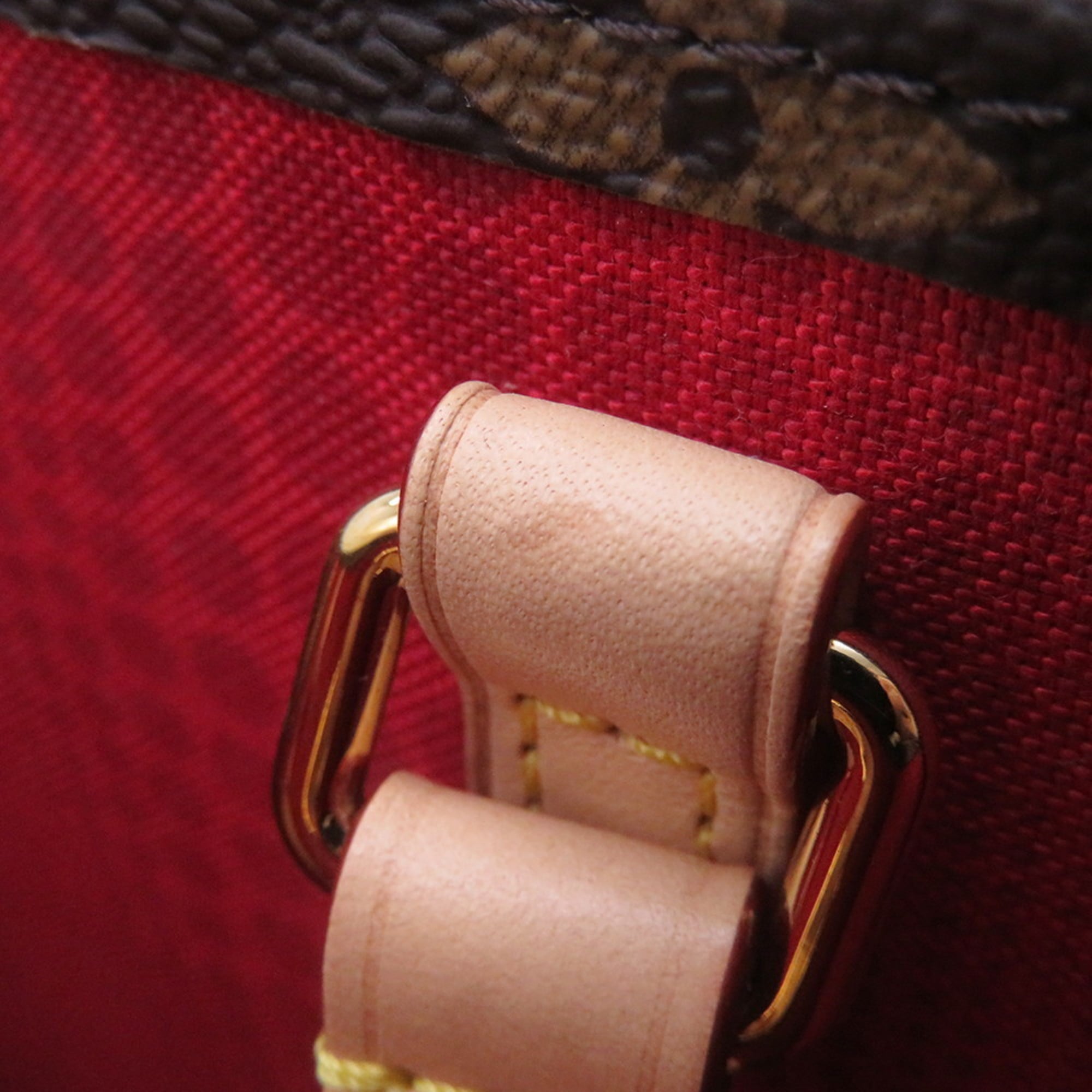Louis Vuitton Monogram Red Color Monogram Tote Bag (Pre-Owned)