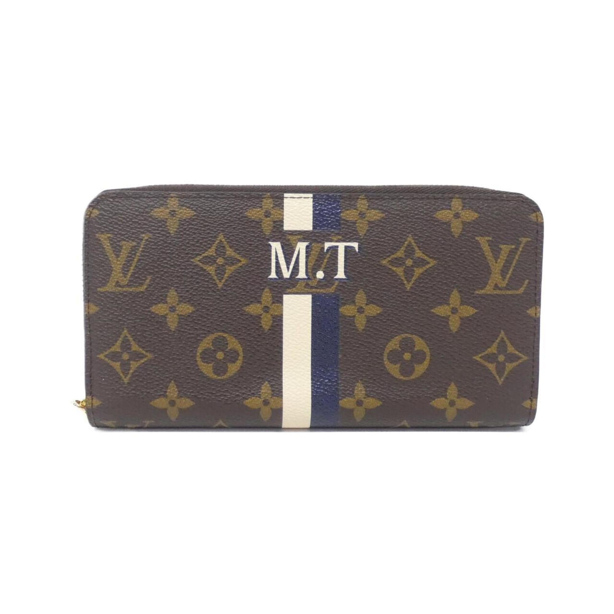 Louis Vuitton Marron Coated Canvas Long Wallet (Bi-Fold) (Pre-Owned)
