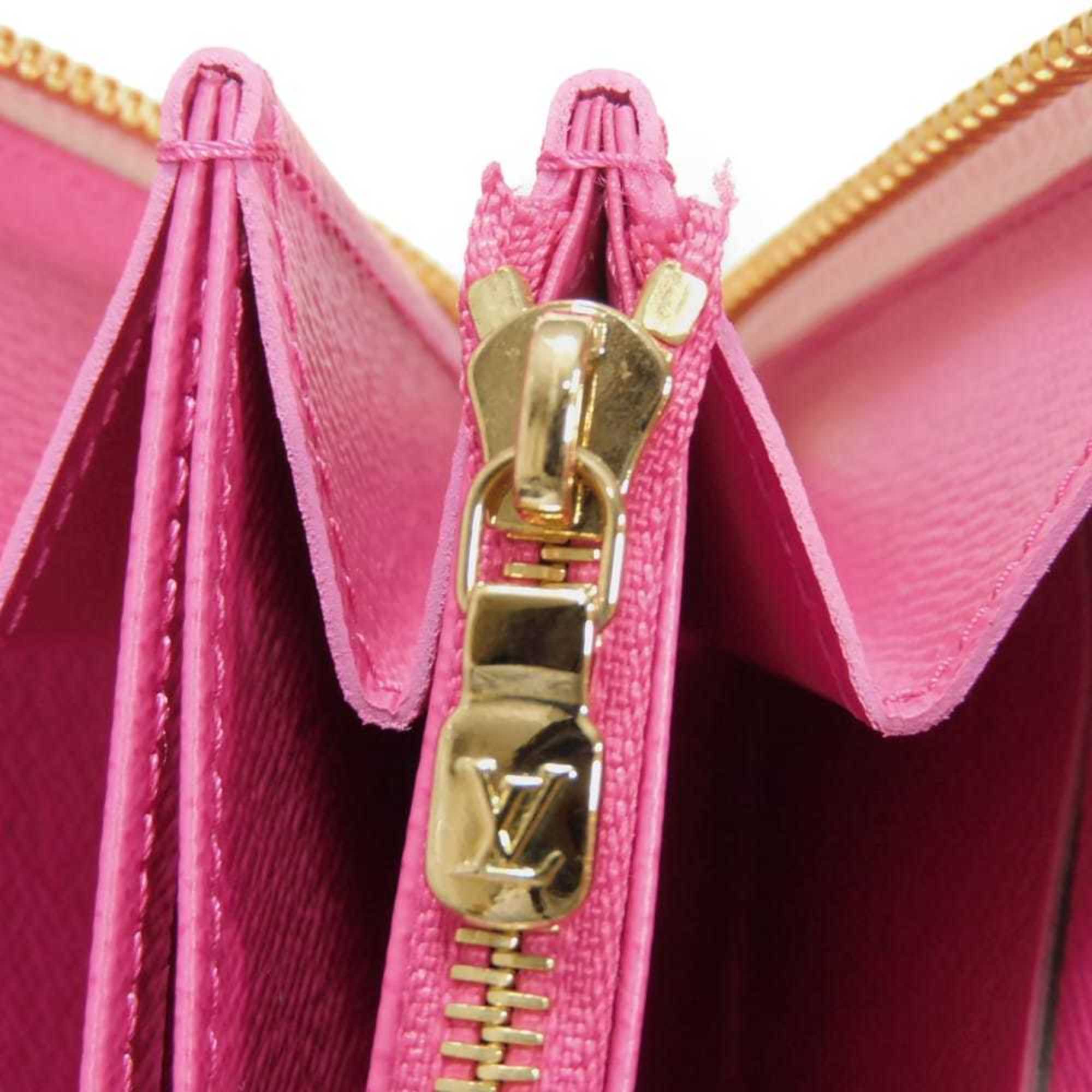 Louis Vuitton Monogram Multi-Color Pink White Monogram Multicolore Canvas Leather Long Wallet (Bi-Fold) (Pre-Owned)