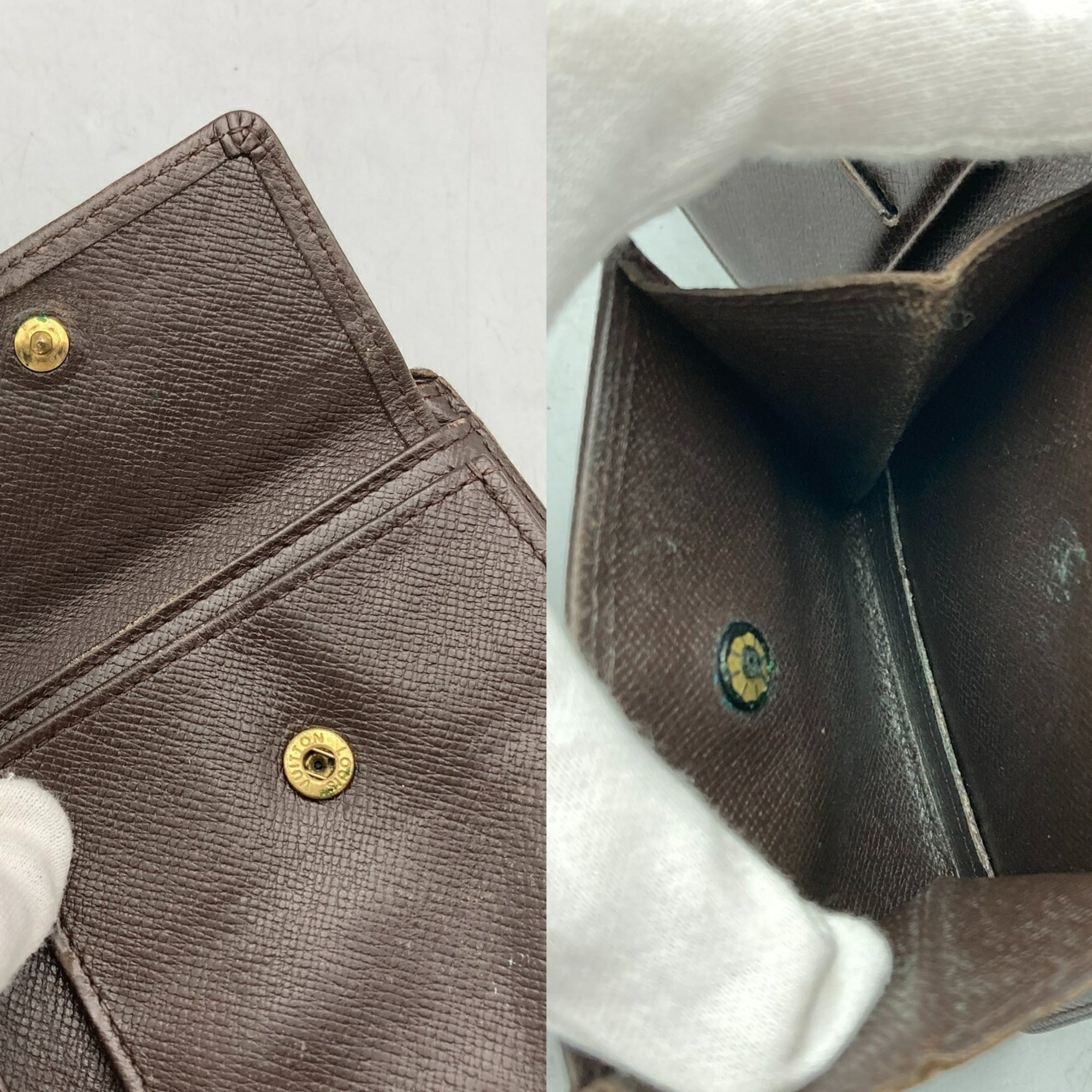 Louis Vuitton Brown Pvc Leather Wallet (Bi-Fold) (Pre-Owned)