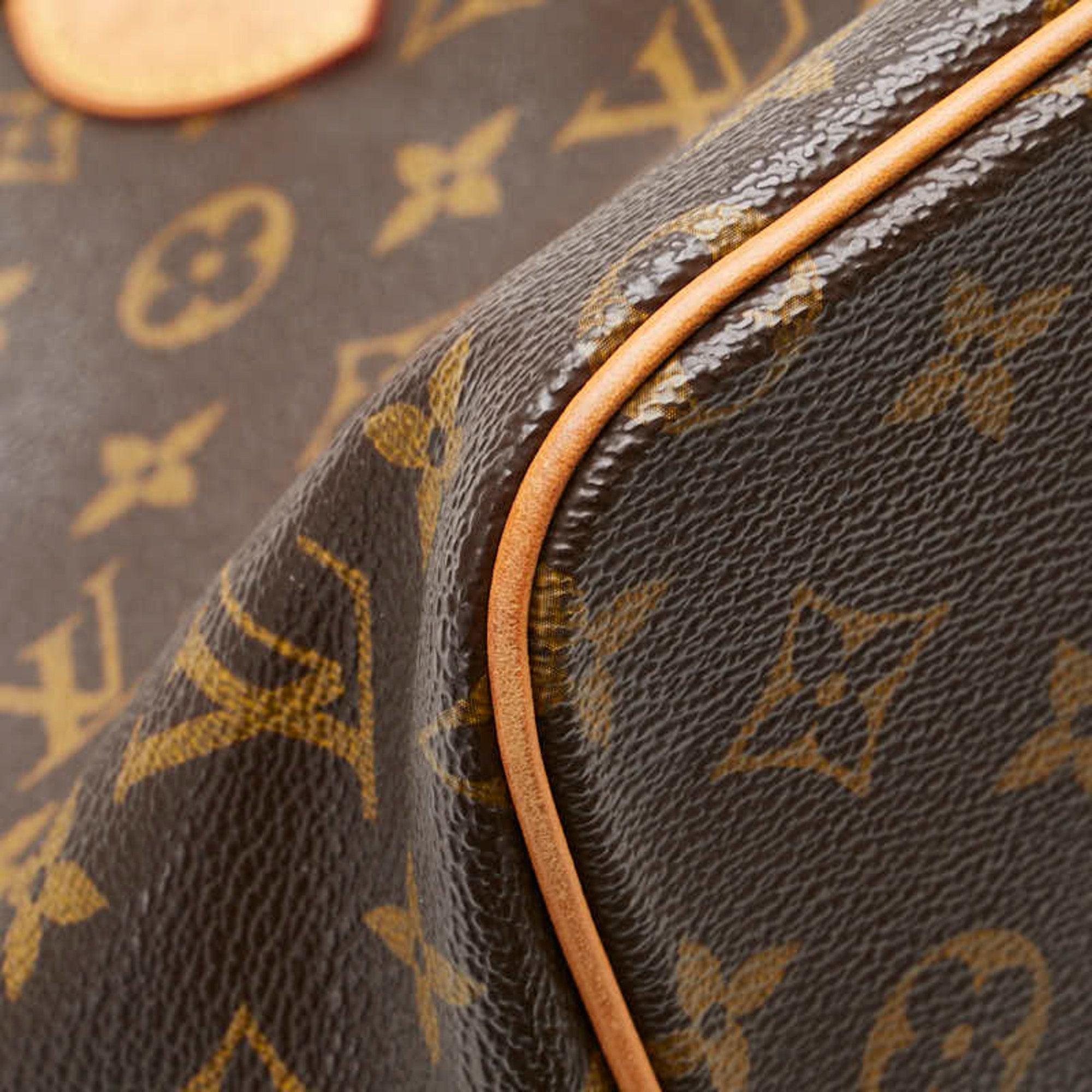 Louis Vuitton Brown Pvc Leather Handbag Shoulder Bag (Pre-Owned)