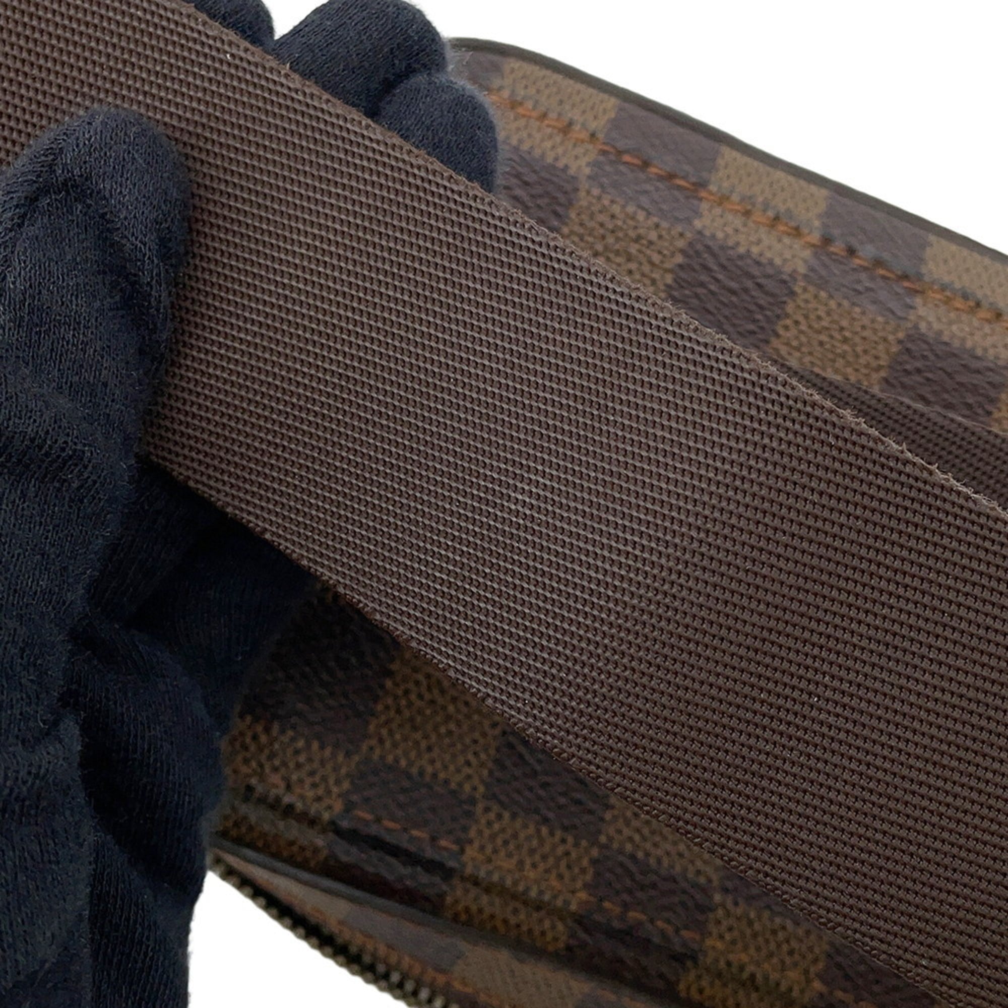 Louis Vuitton Damier Brown Damier Canvas Ebene Red Color Shoulder Bag Sling Bag (Pre-Owned)