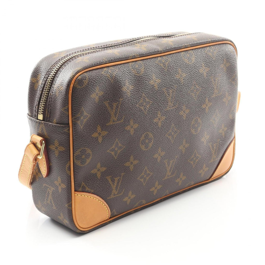Louis Vuitton Brown Monogram Coated Canvas Leather Shoulder Bag (Pre-Owned)