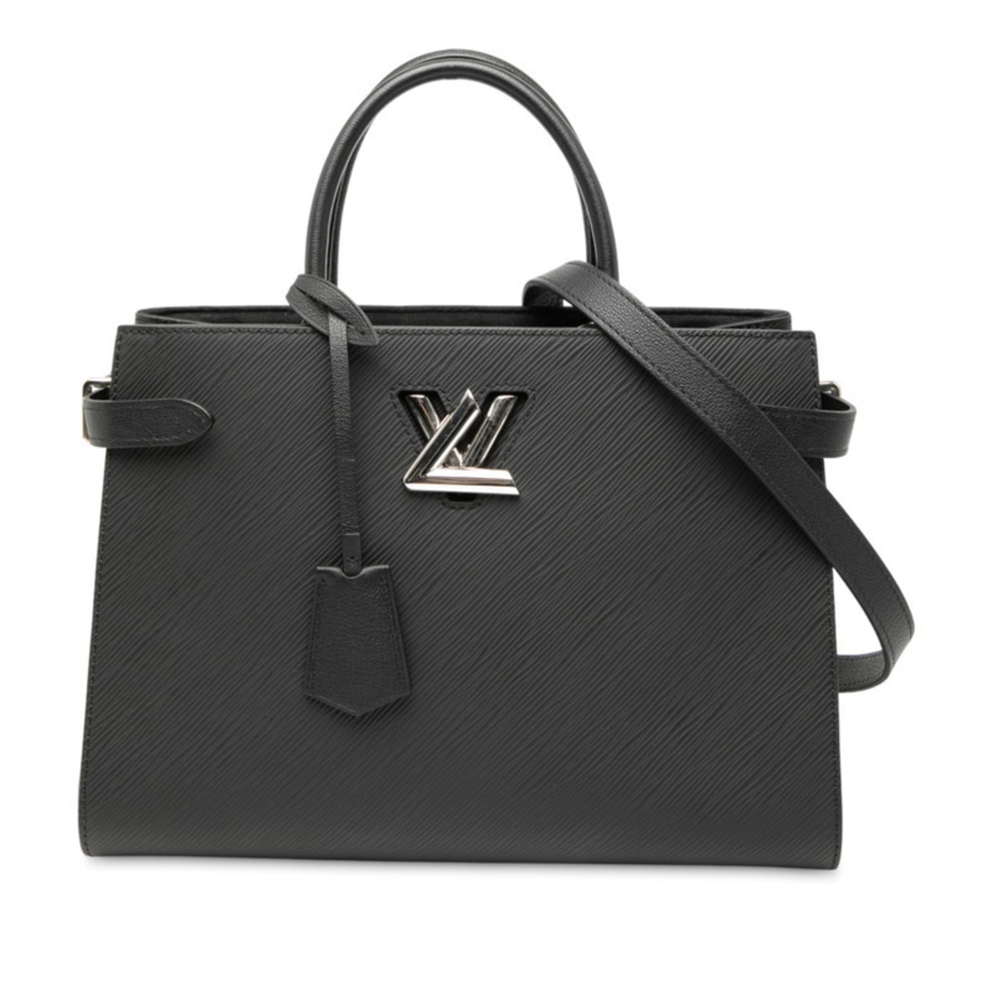 Louis Vuitton Black Noir Leather Handbag Shoulder Bag (Pre-Owned)