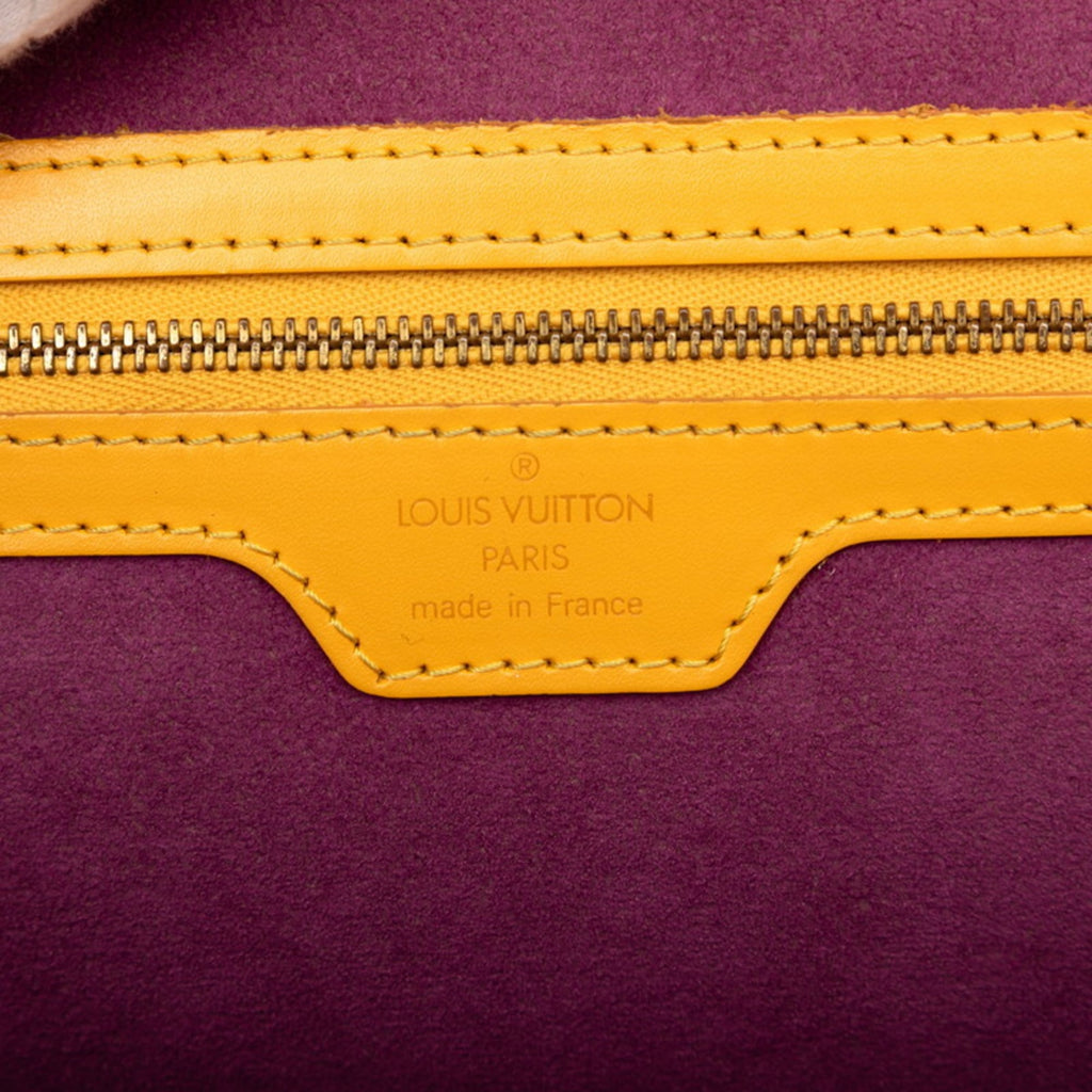 Louis Vuitton Yellow Leather Shoulder Bag Tote Bag (Pre-Owned)