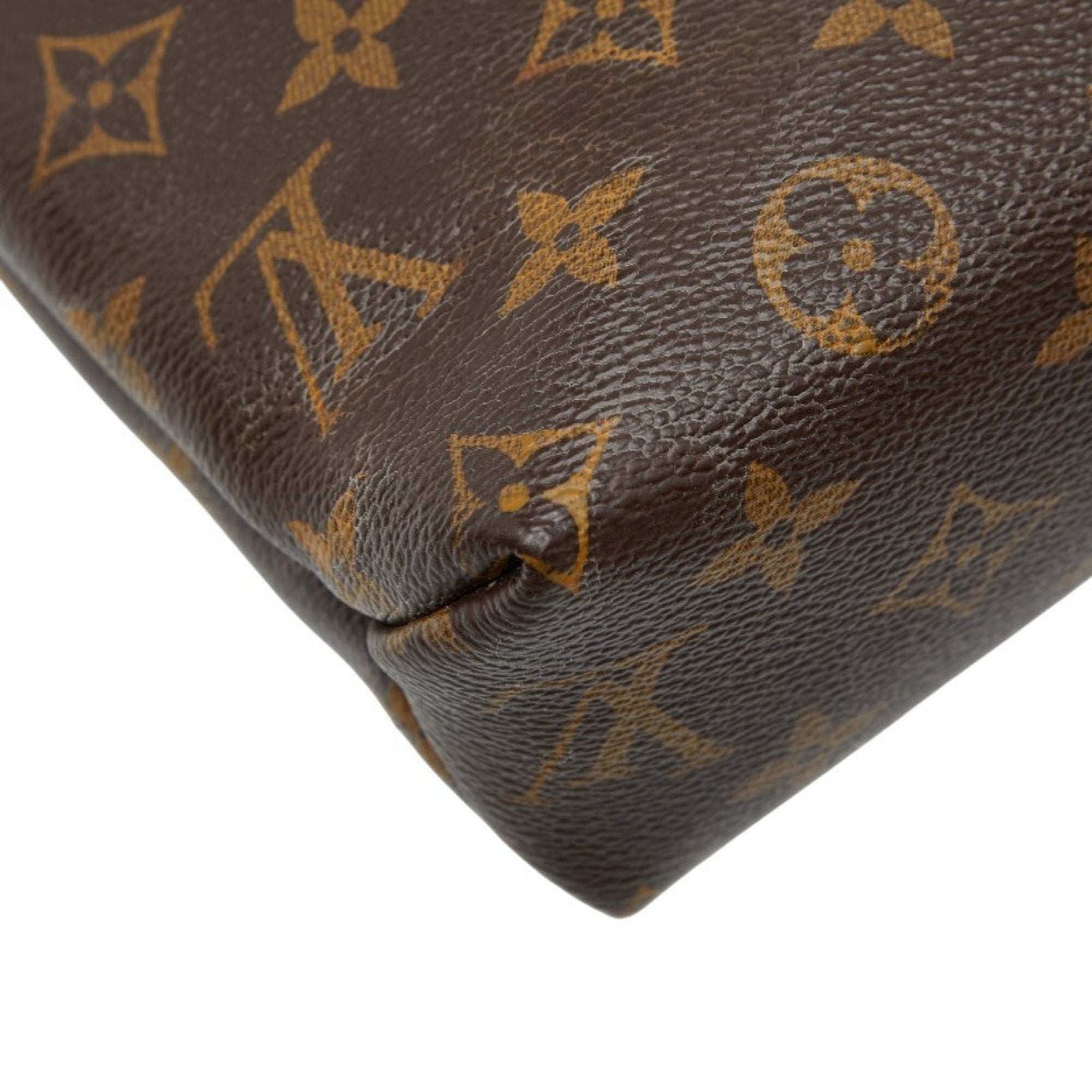 Louis Vuitton Brown Cerise Red Color Pvc Leather Shoulder Bag (Pre-Owned)