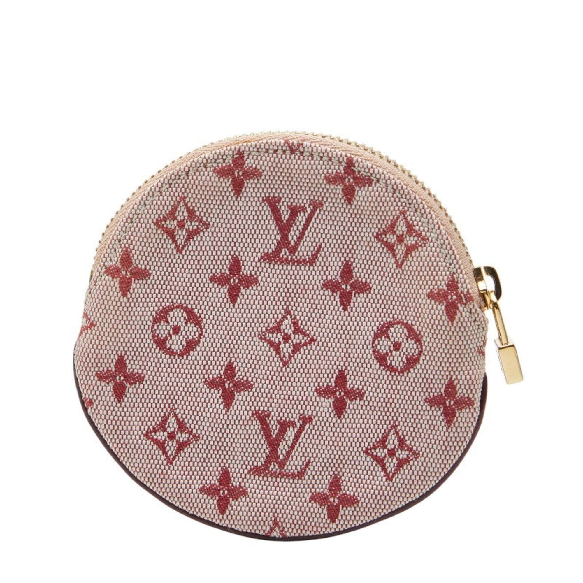 Louis Vuitton Cerise Red Color Canvas Leather Coin Purse/Coin Case (Pre-Owned)