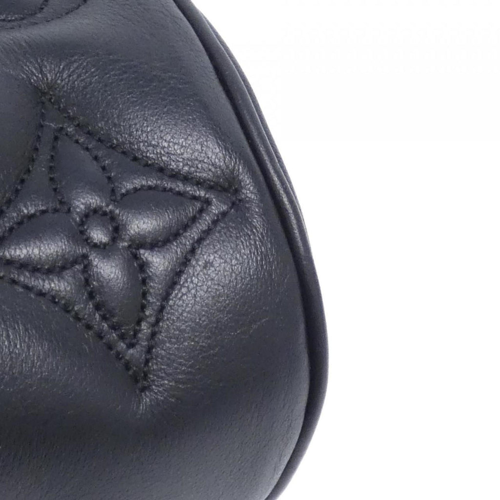 Louis Vuitton Black Leather Shoulder Bag (Pre-Owned)