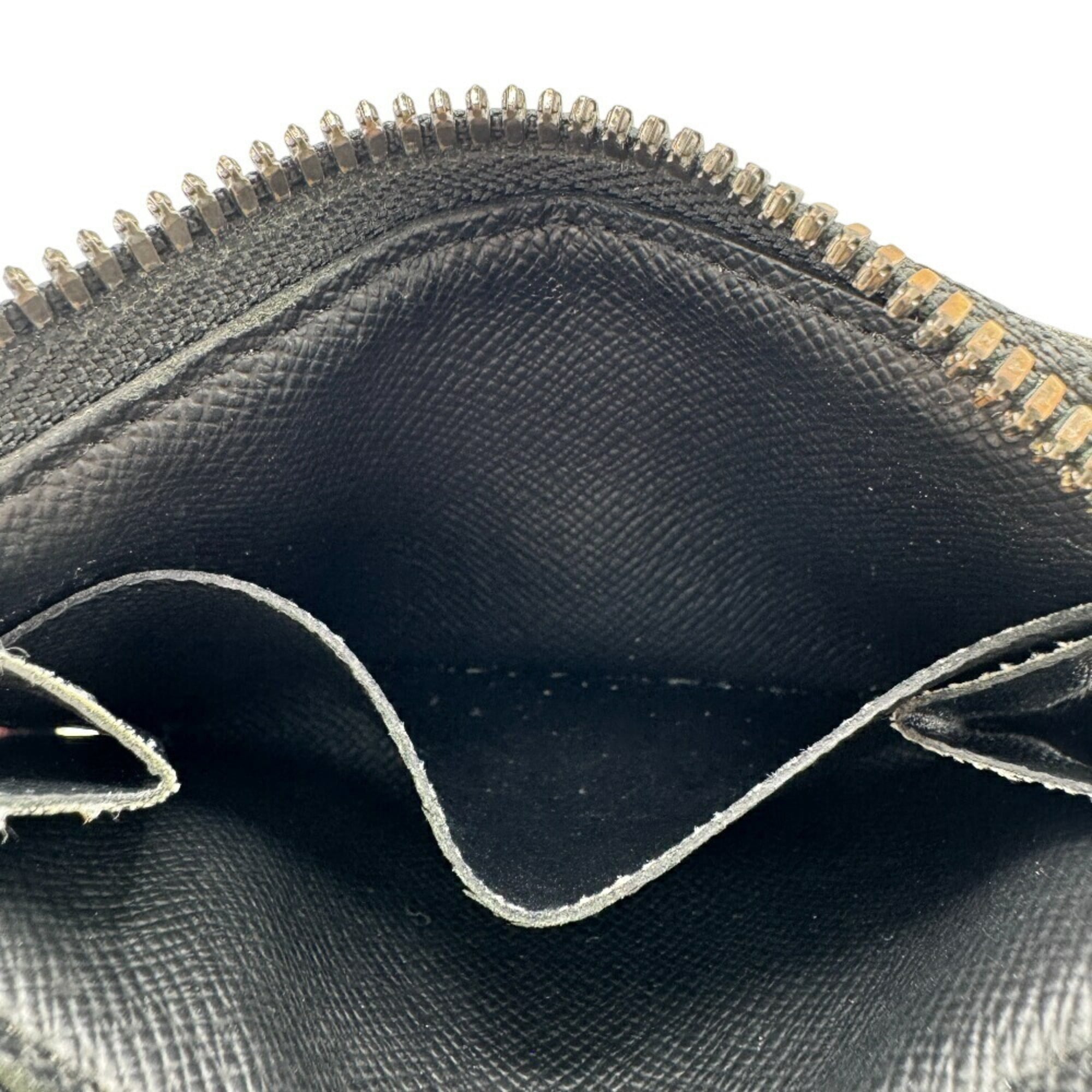 Louis Vuitton Black Leather Coin Purse/Coin Case (Pre-Owned)