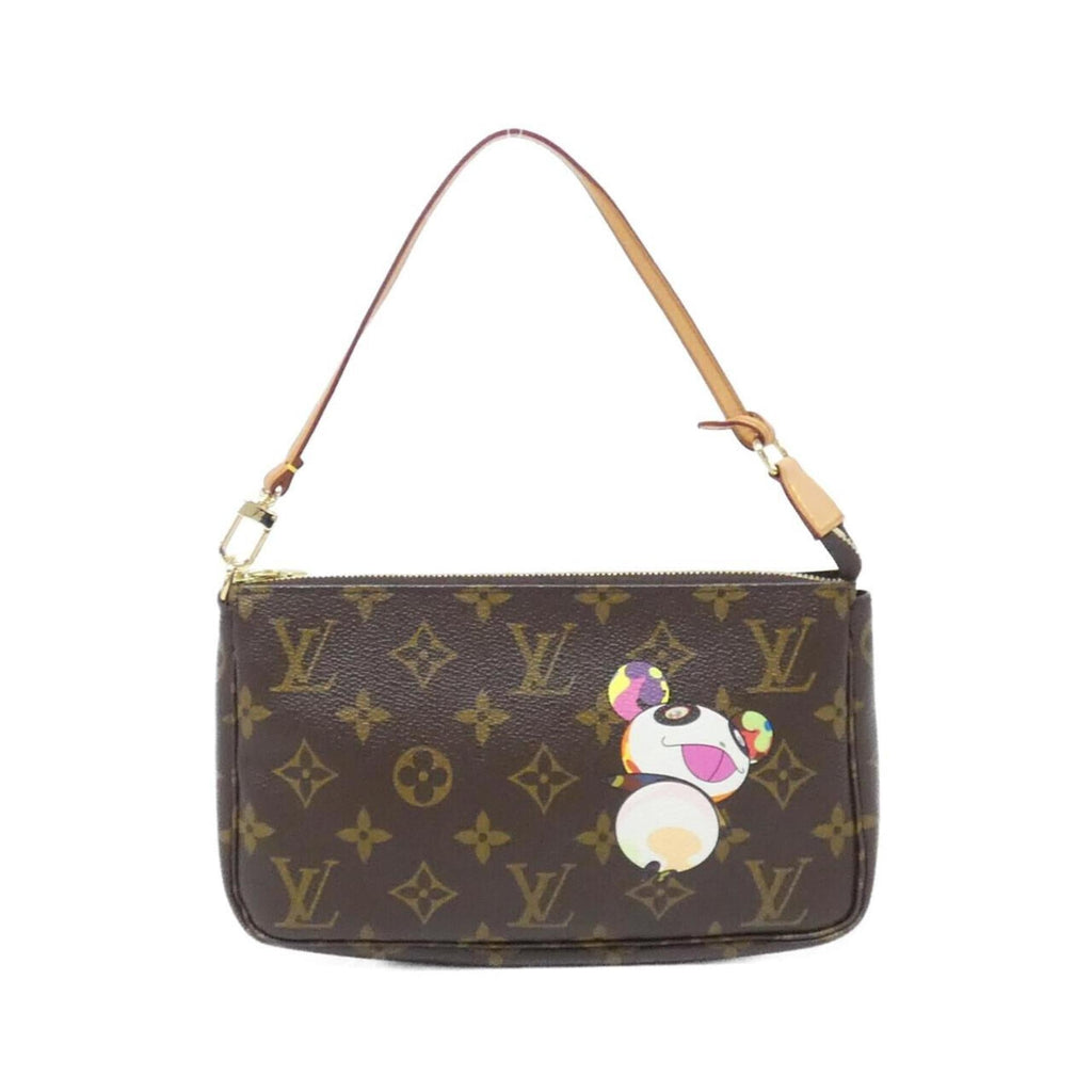 Louis Vuitton Brown Coated Canvas Pochette (Pre-Owned)