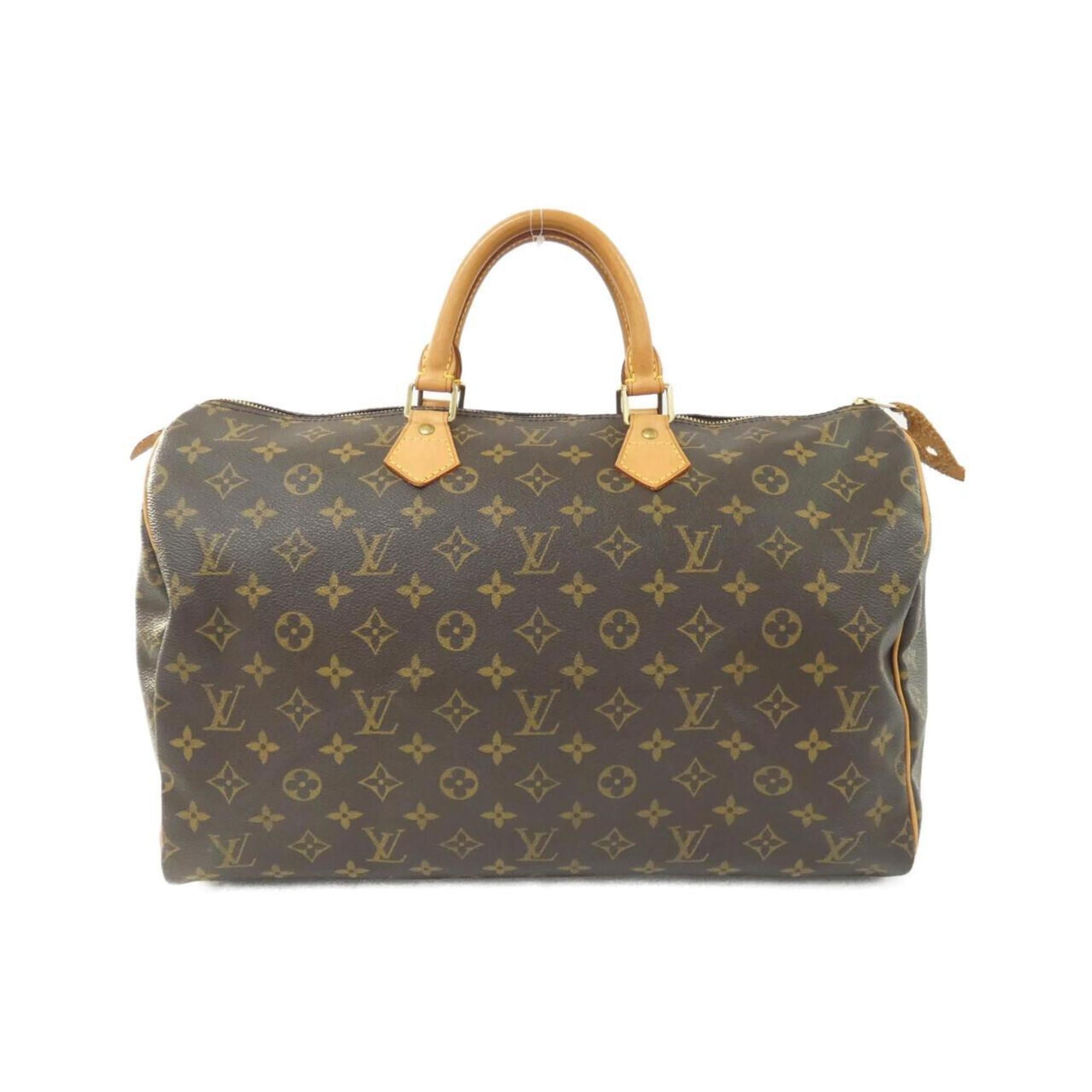 Louis Vuitton Marron Coated Canvas Boston Bag (Pre-Owned)