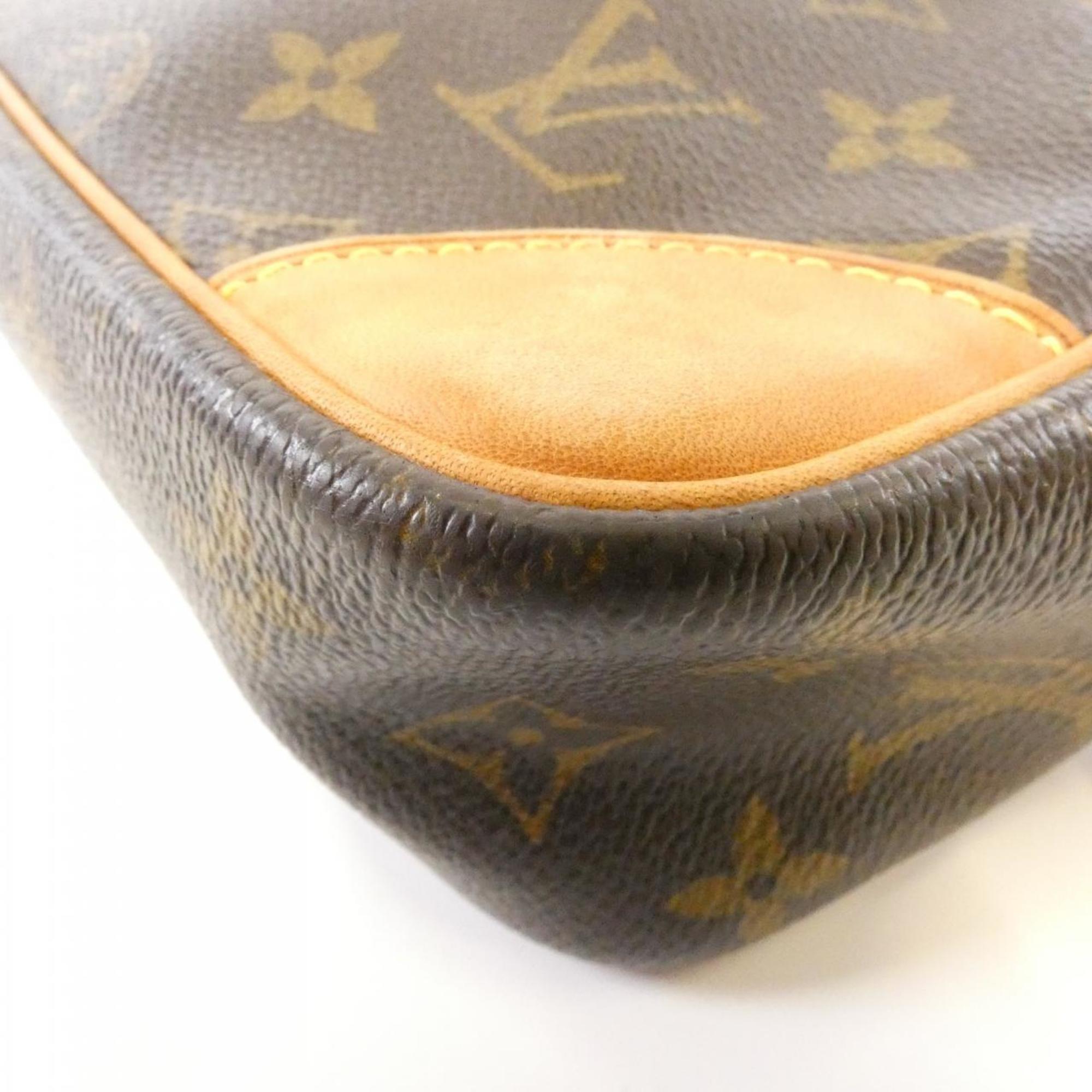 Louis Vuitton Marron Coated Canvas Shoulder Bag (Pre-Owned)