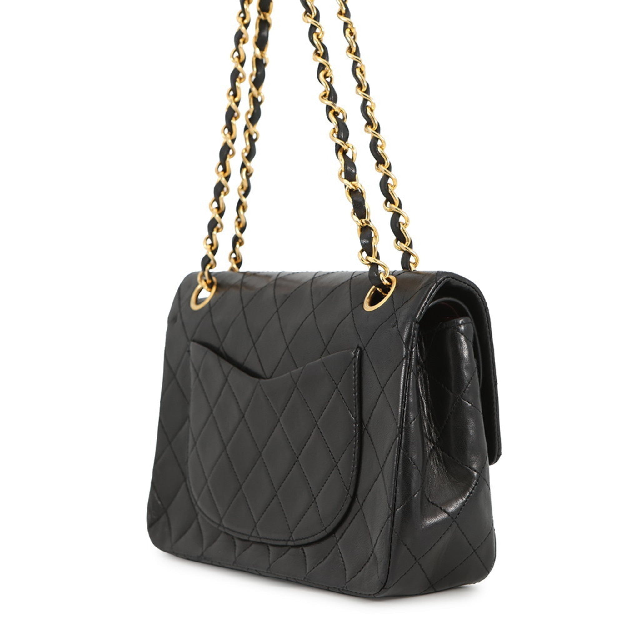 Vintage Classic Double Flap Bag Quilted Lambskin Small