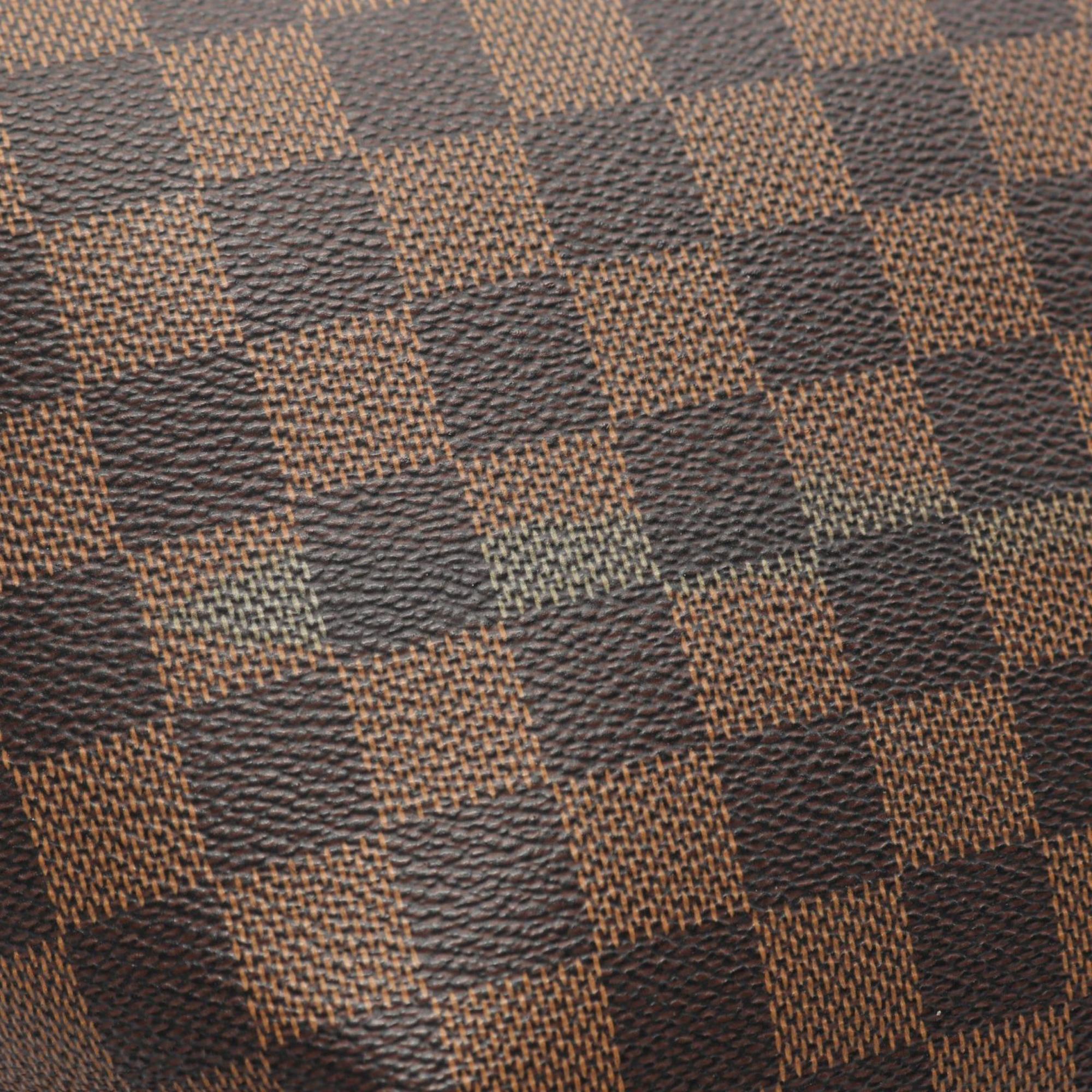 Louis Vuitton Brown Ebene Damier Canvas Pvc Coated Canvas Leather Tote Bag (Pre-Owned)