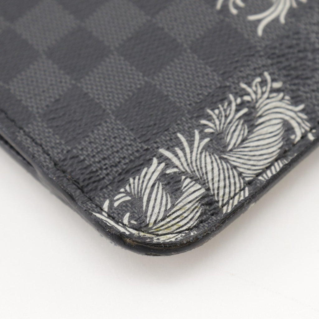 Louis Vuitton Black Damier Graphite Canvas Clutch Bag Pochette (Pre-Owned)