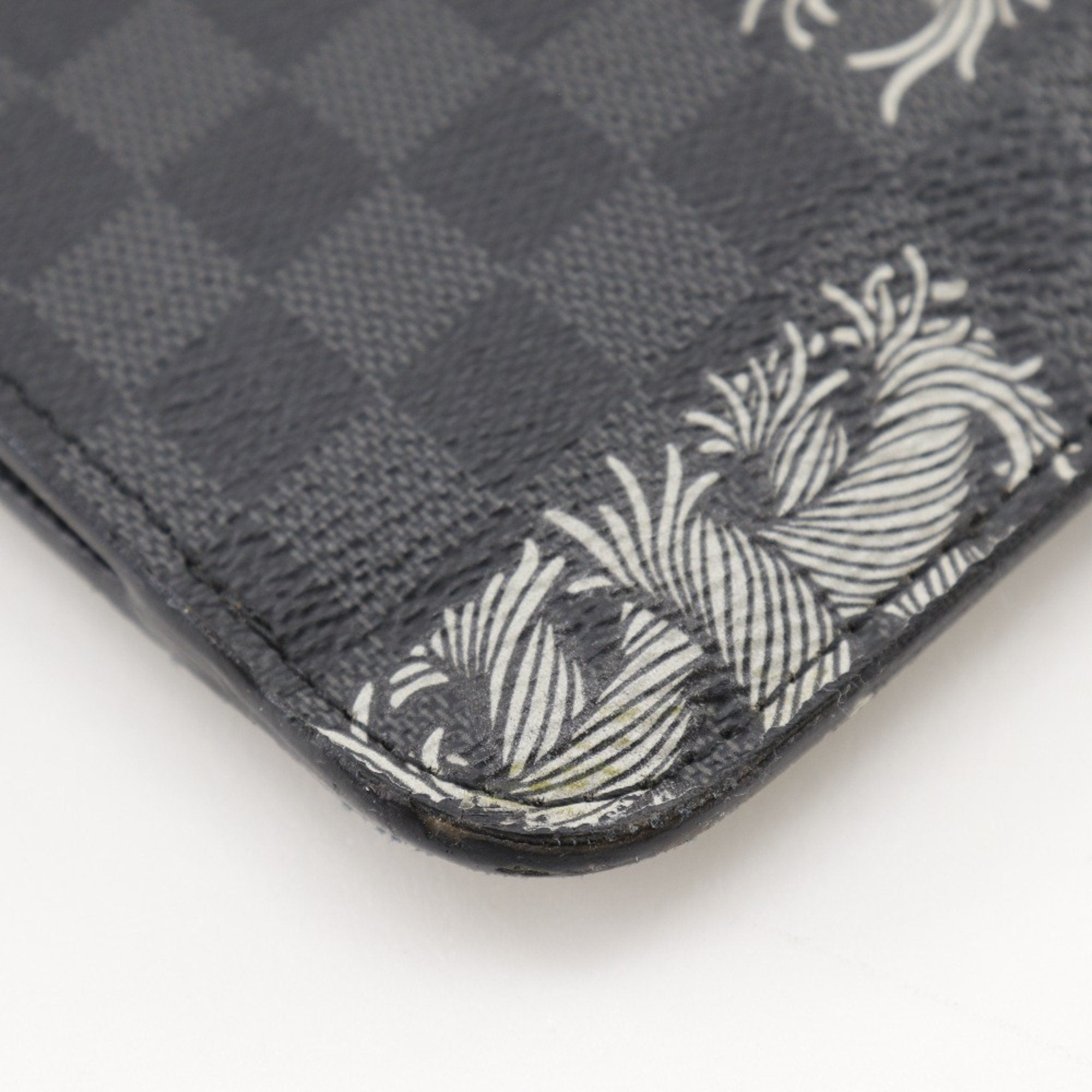 Louis Vuitton Black Damier Graphite Canvas Clutch Bag Pochette (Pre-Owned)