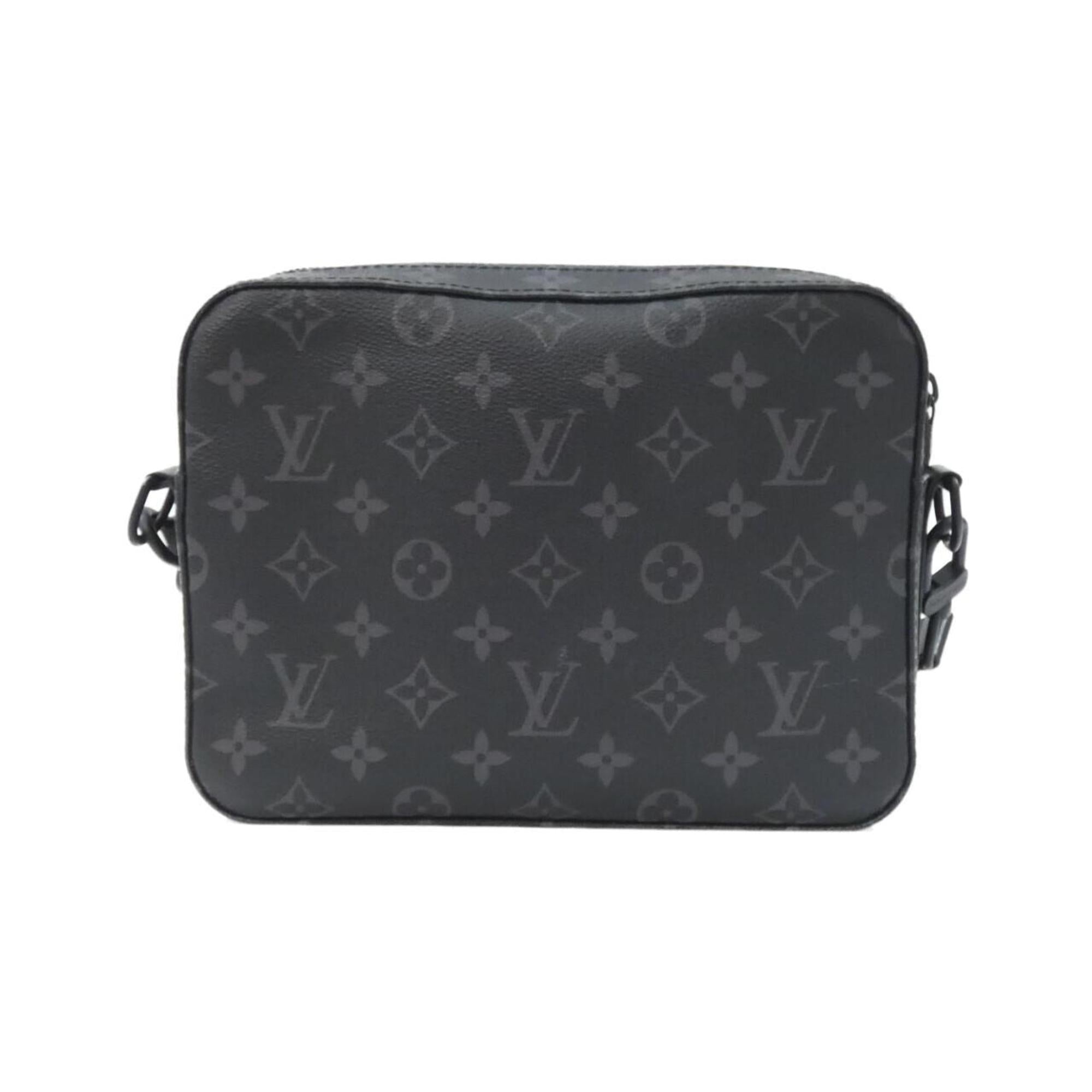 Louis Vuitton Black Coated Canvas Shoulder Bag (Pre-Owned)