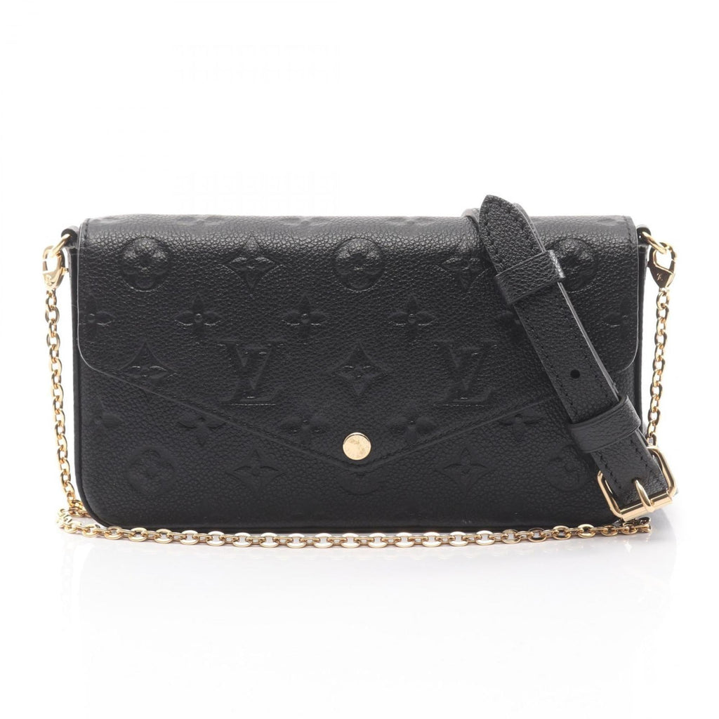Louis Vuitton Black Noir Monogram Empreinte Pochette Shoulder Bag (Pre-Owned)