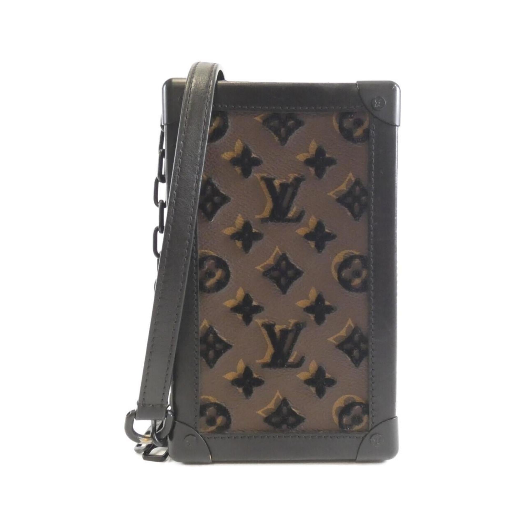 Louis Vuitton Black Marron Coated Canvas Shoulder Bag (Pre-Owned)