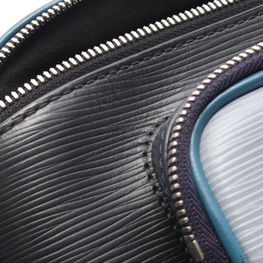 Louis Vuitton Black Blue Navy Epi Leather Pvc Coated Canvas Monogram Eclipse Fanny Pack (Pre-Owned)