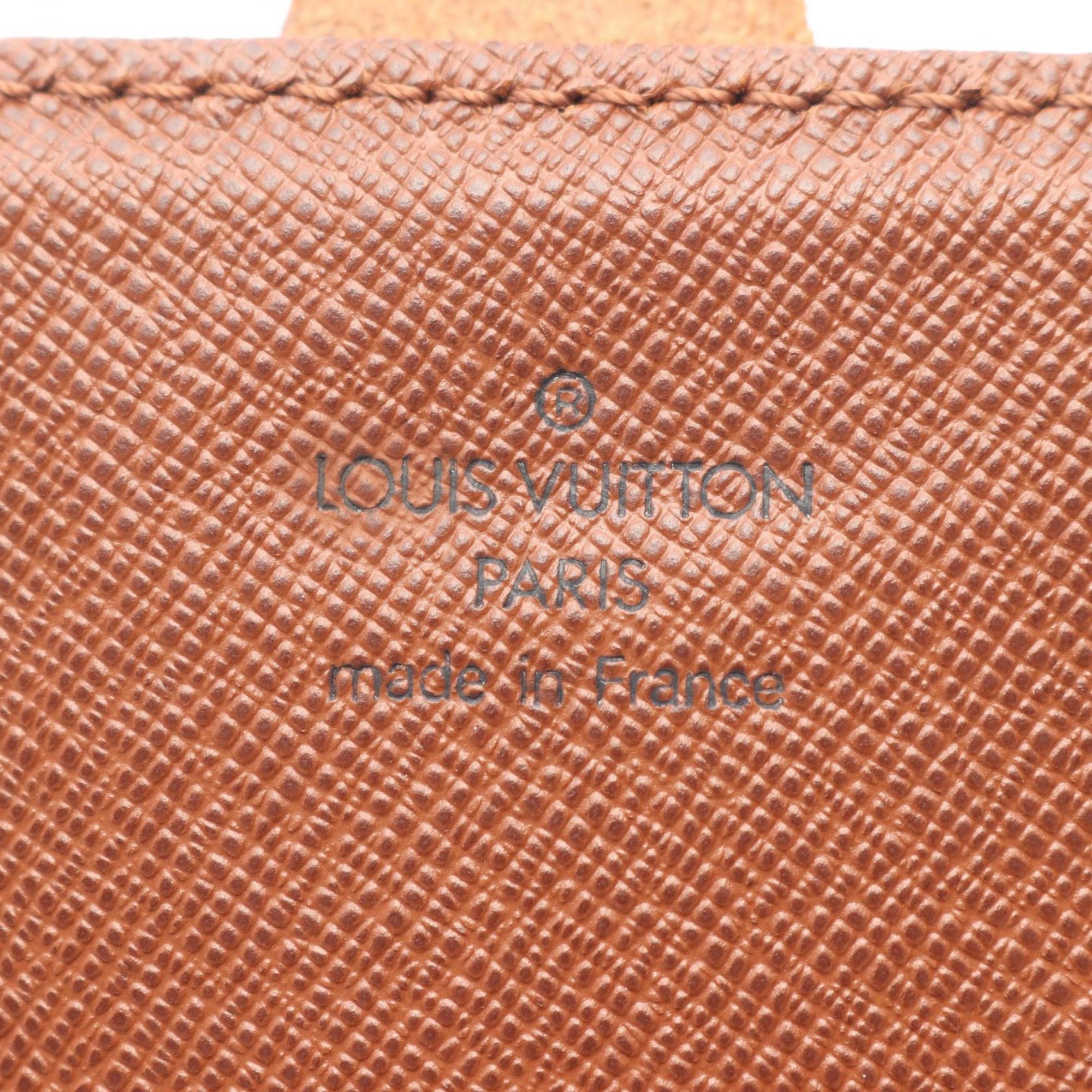 Louis Vuitton Brown Coated Canvas Leather Shoulder Bag (Pre-Owned)