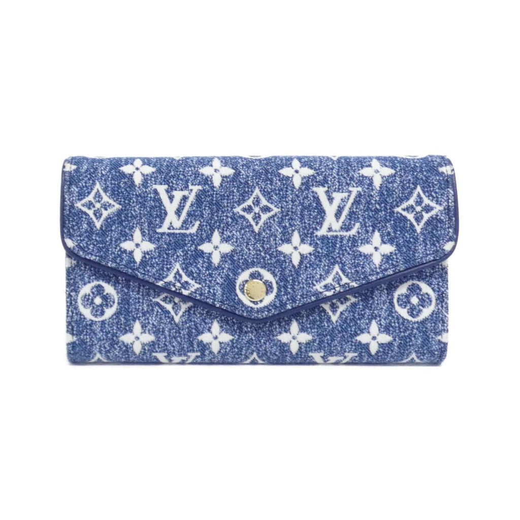 Louis Vuitton Monogram Gold Blue Monogram Navy Monogram Long Wallet (Bi-Fold) (Pre-Owned)