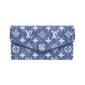 Louis Vuitton Monogram Gold Blue Monogram Navy Monogram Long Wallet (Bi-Fold) (Pre-Owned)