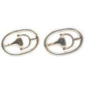Horsebit Cufflinks Sterling Silver Bracelet